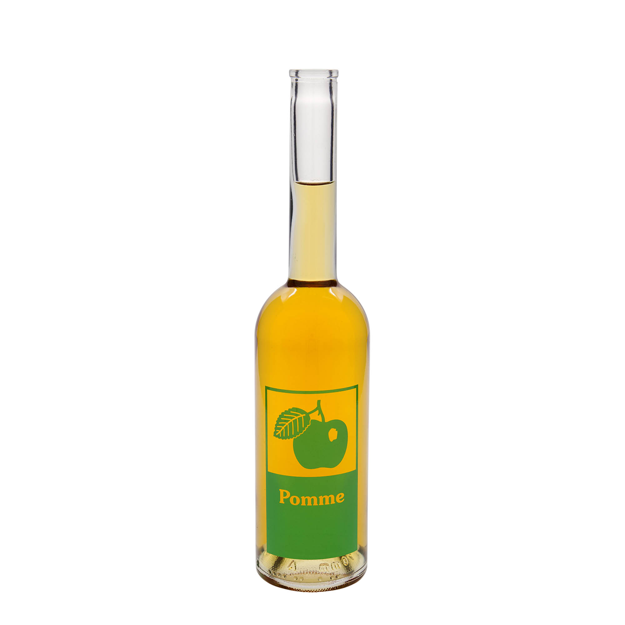 500 ml glasflaske 'Opera', motiv: Pomme, åbning: kork