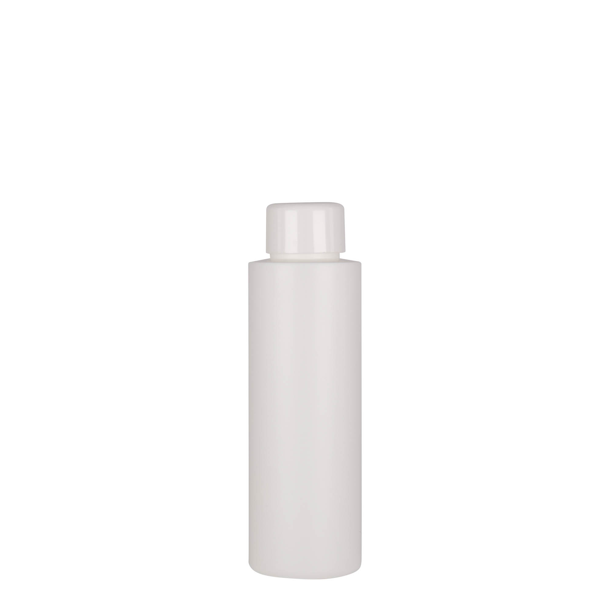 100 ml plastikflaske 'Pipe', HDPE, hvid, åbning: 24/410