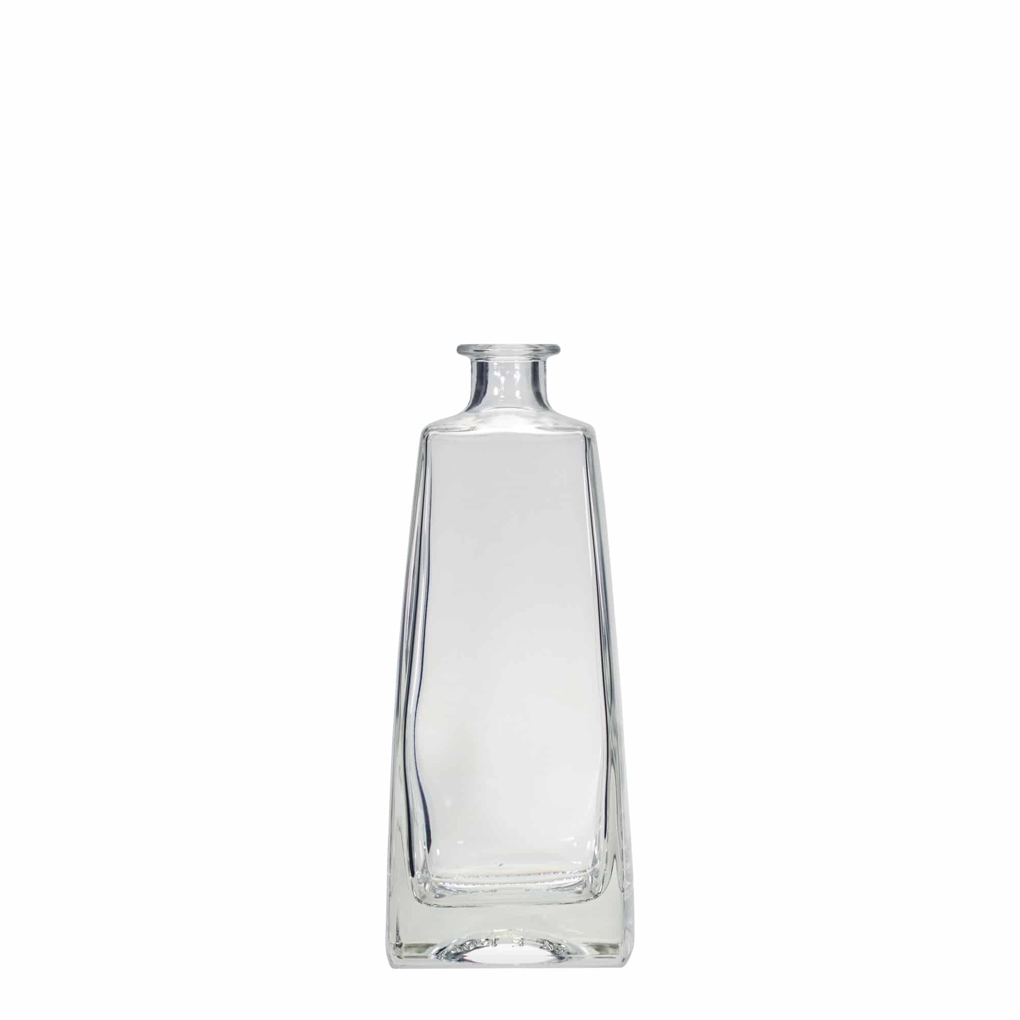700 ml glasflaske 'Timmy', rektangulær, åbning: kork