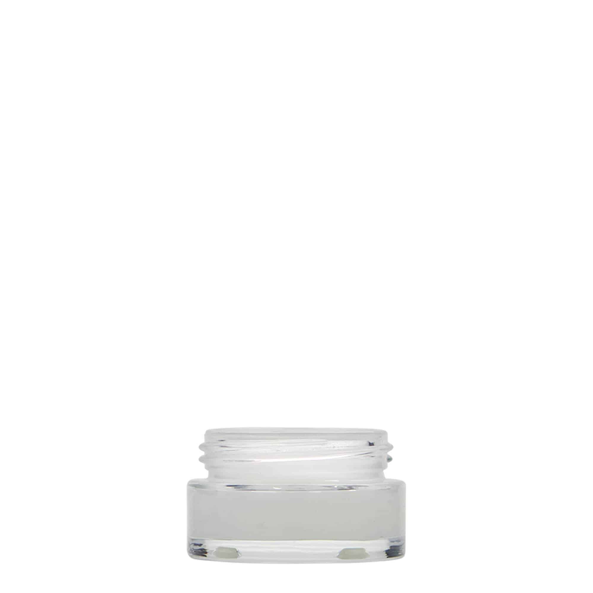 15 ml krukke 'Clear Edition', glas, åbning: skruelåg