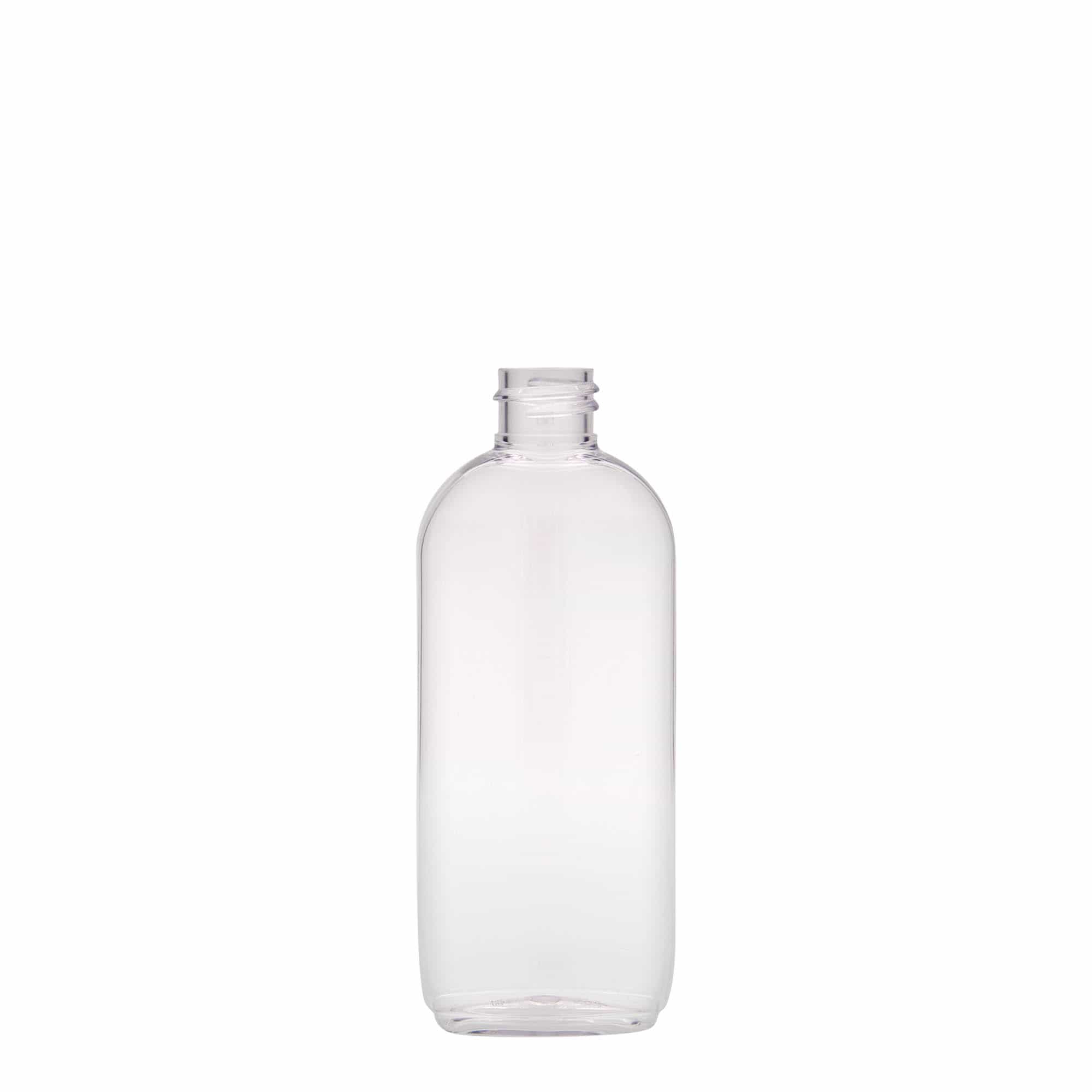100 ml PET-flaske »Iris«, oval, plast, tud: 20/410