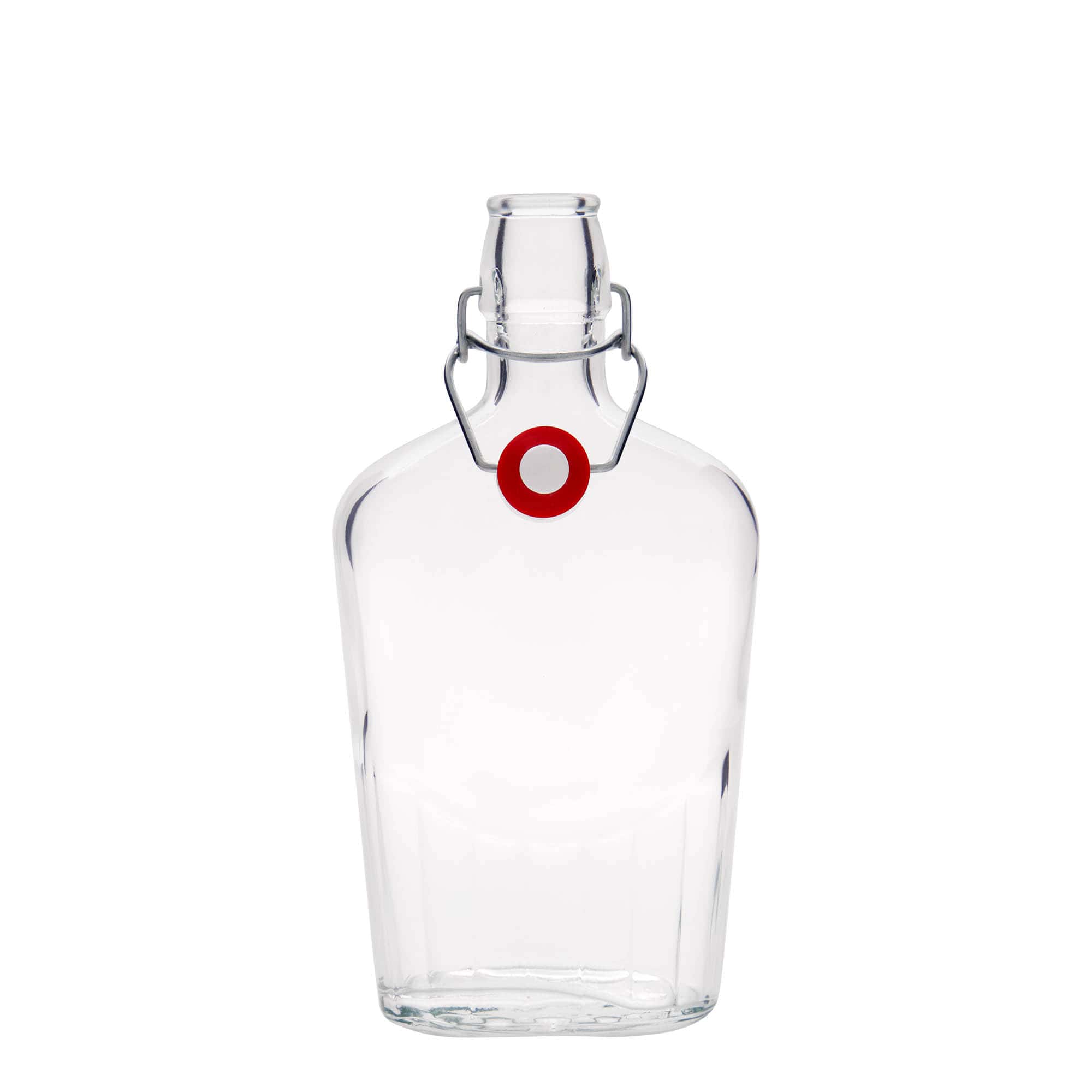 500 ml glasflaske 'Fiaschetta', oval, åbning: patentlukning