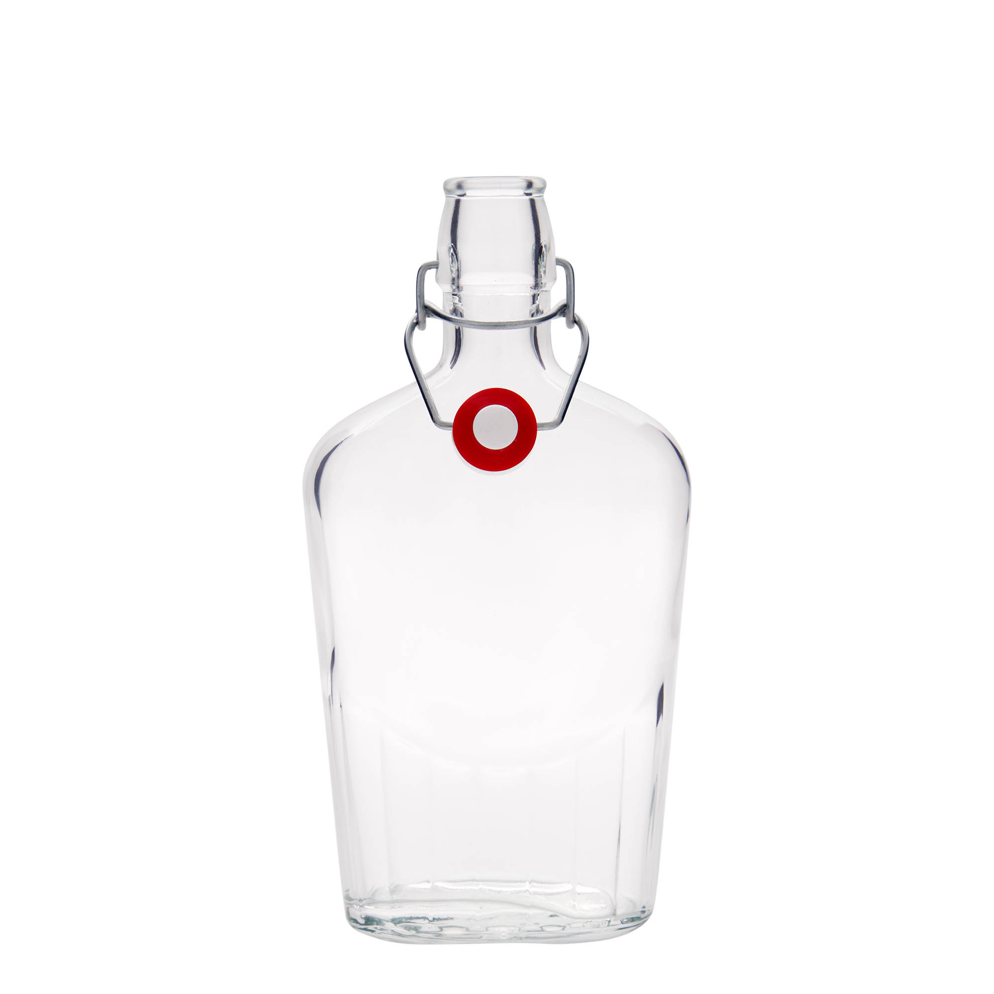 500 ml glasflaske 'Fiaschetta', oval, åbning: patentlukning