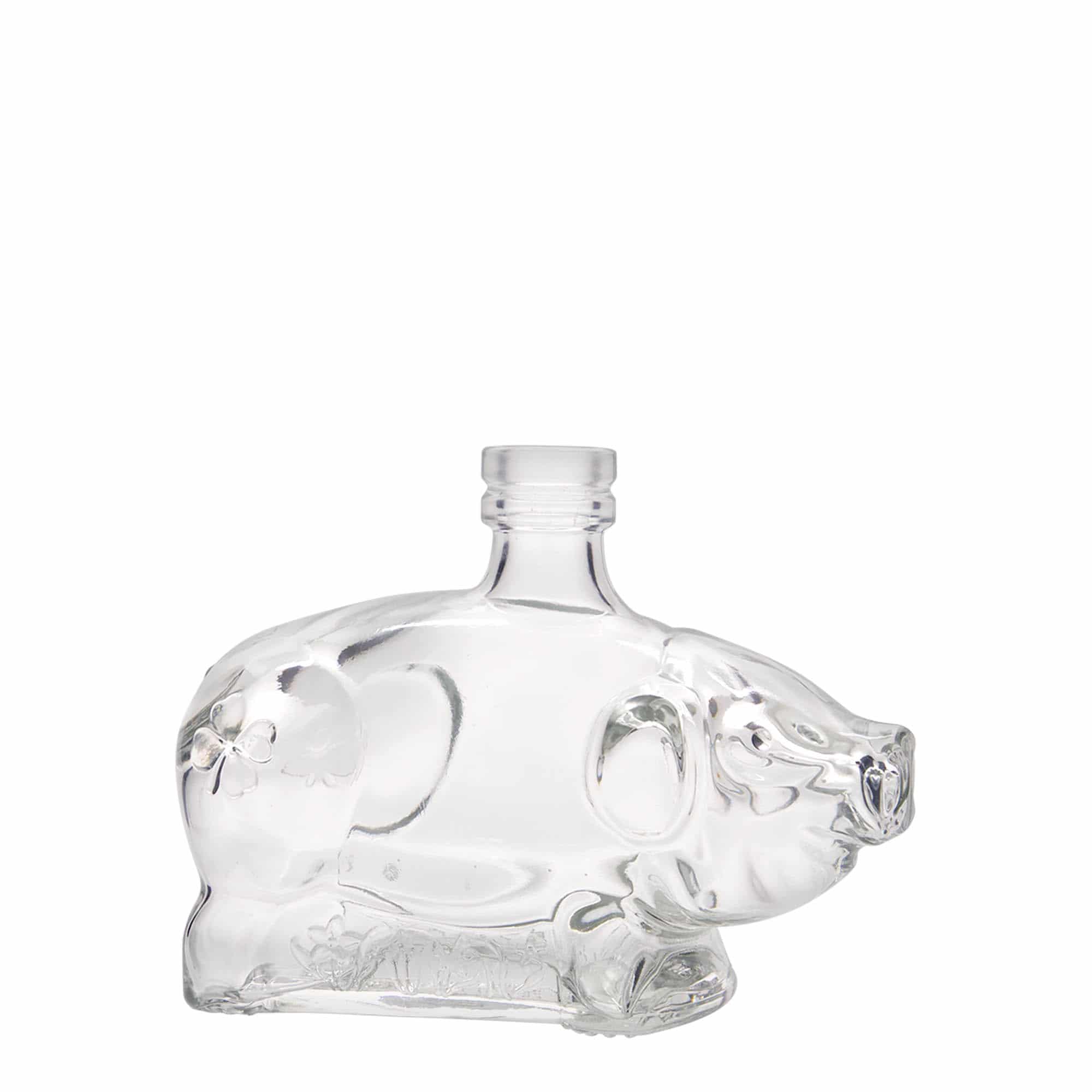200 ml glasflaske 'Lykkesvin', åbning: kork