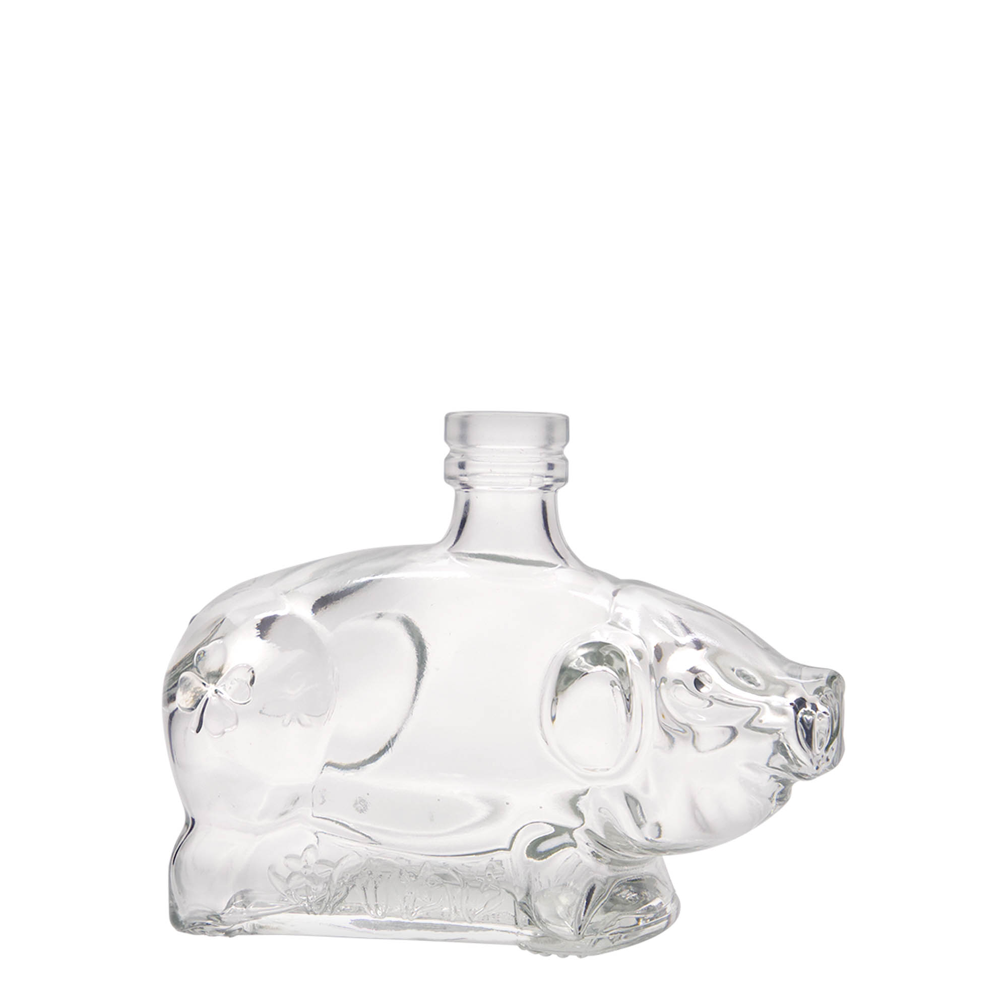 200 ml glasflaske 'Lykkesvin', åbning: kork