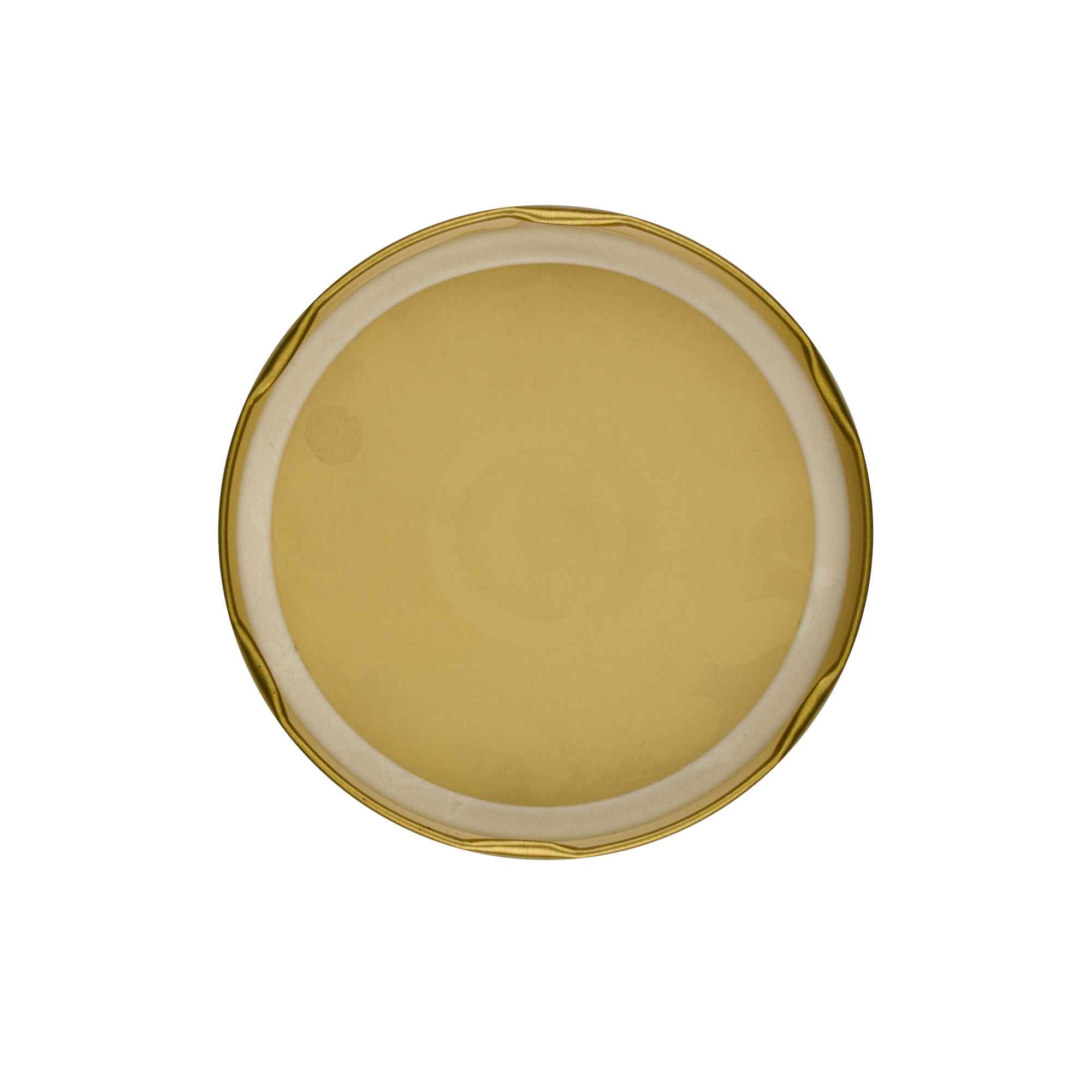 Twist-off-låg, hvidblik, guld, til åbning: TO 100 Twist-off-låg, hvidblik, guld, til åbning: TO 100