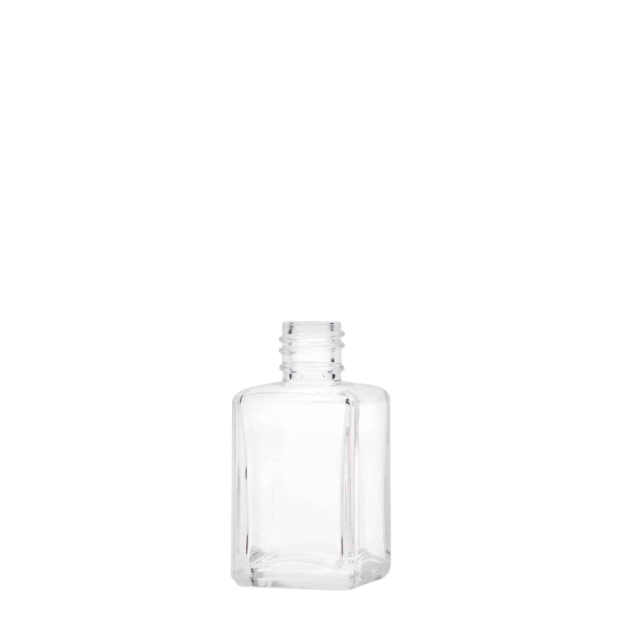 30 ml glasflaske »Tamme«, firkantet, åbning: PP 18