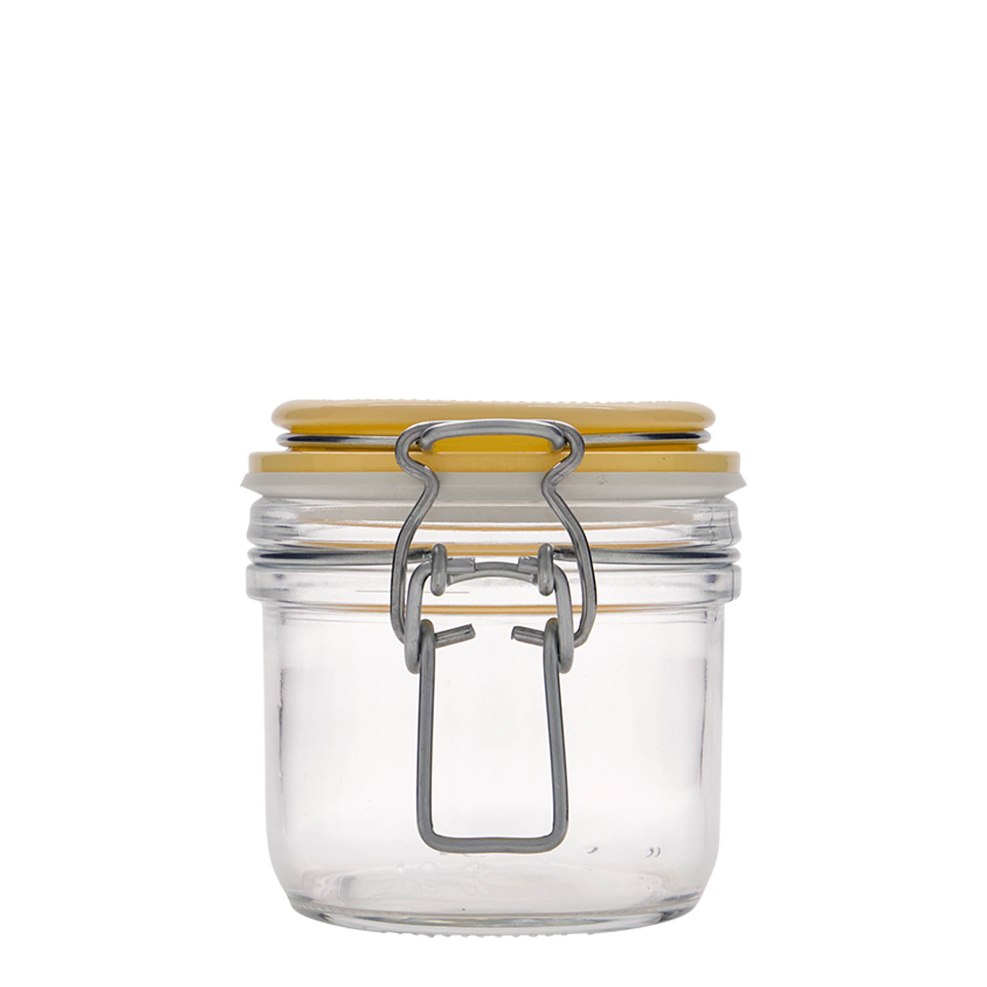 200 ml patentglas med trådlås 'Fido', gul, åbning: trådlåslukning 200 ml patentglas med trådlås 'Fido', gul, åbning: trådlåslukning