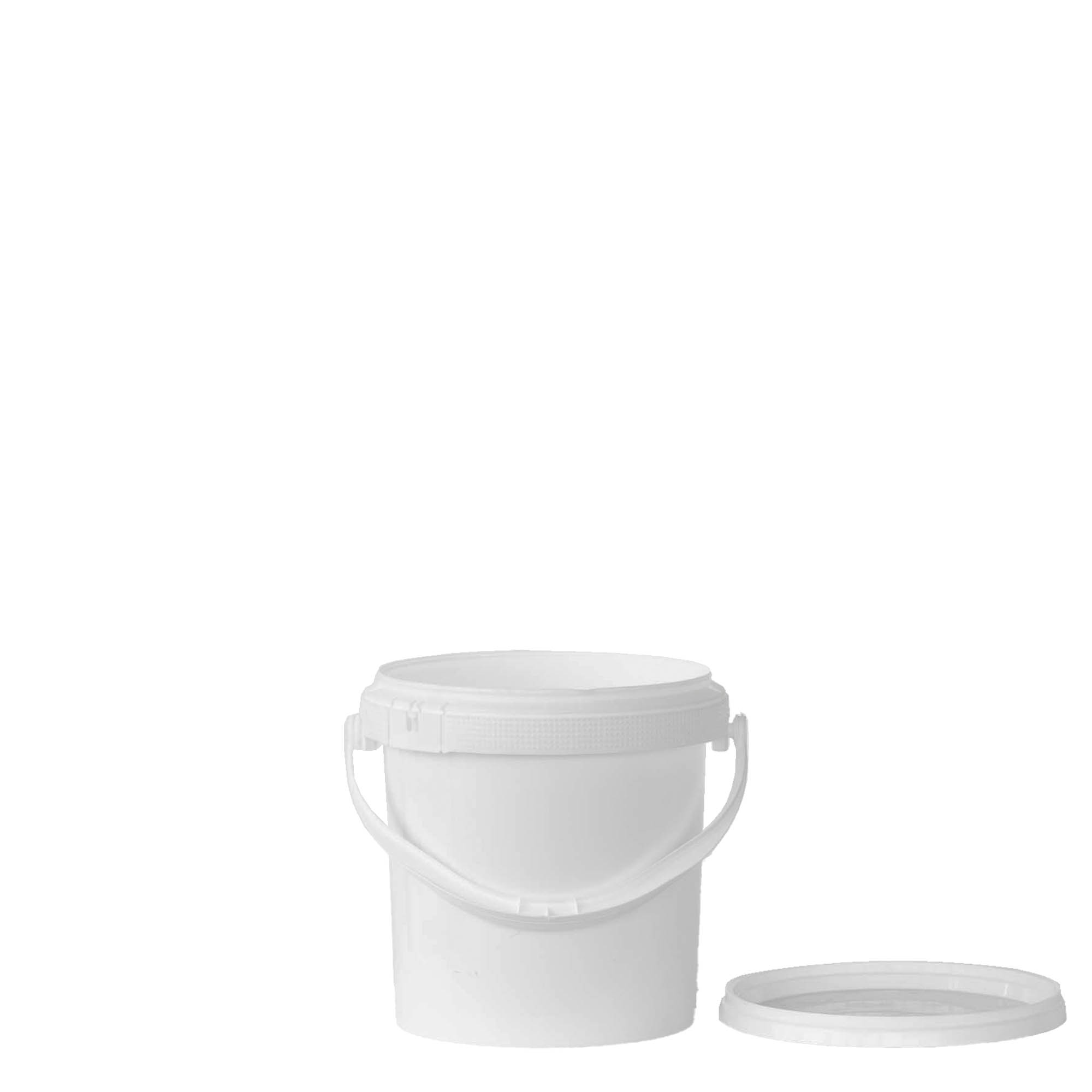 1 l spand, PP-plast, hvid