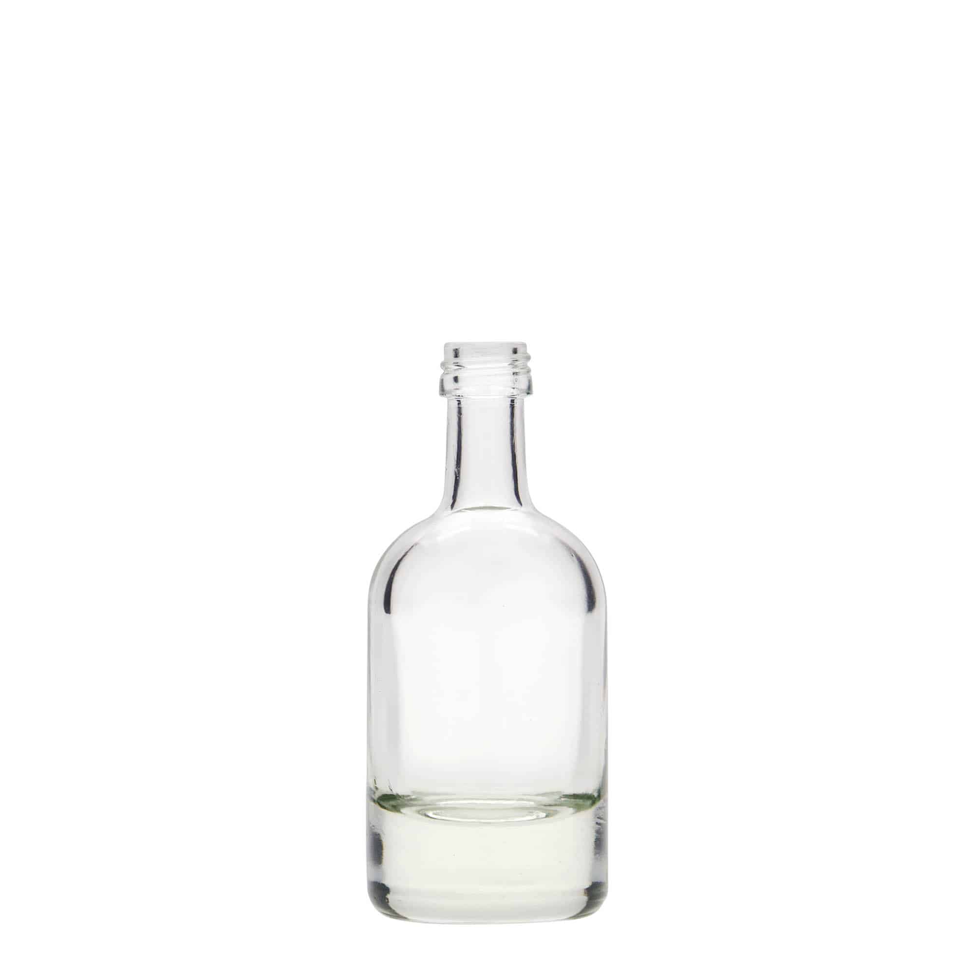 50 ml glasflaske 'Linea Uno', åbning: PP 18 50 ml glasflaske 'Linea Uno', åbning: PP 18