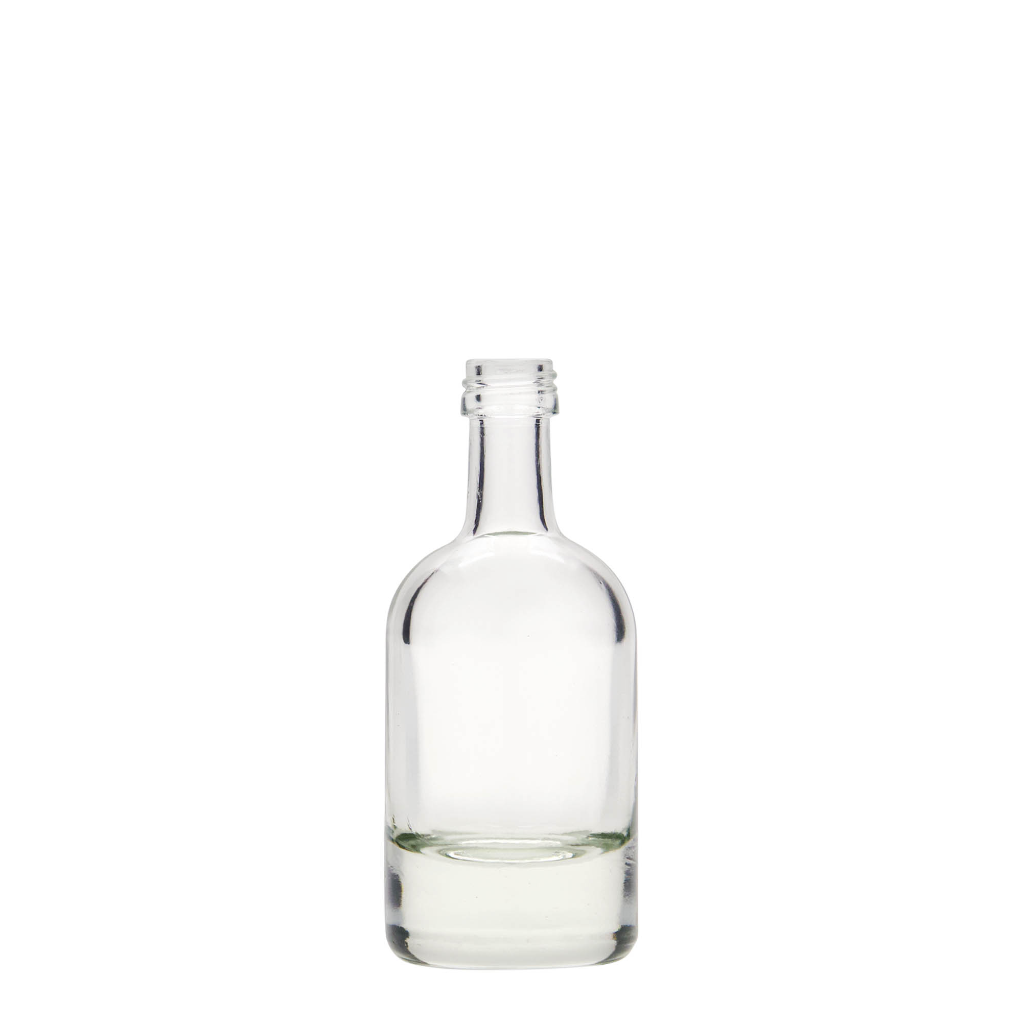 50 ml glasflaske 'Linea Uno', åbning: PP 18 50 ml glasflaske 'Linea Uno', åbning: PP 18