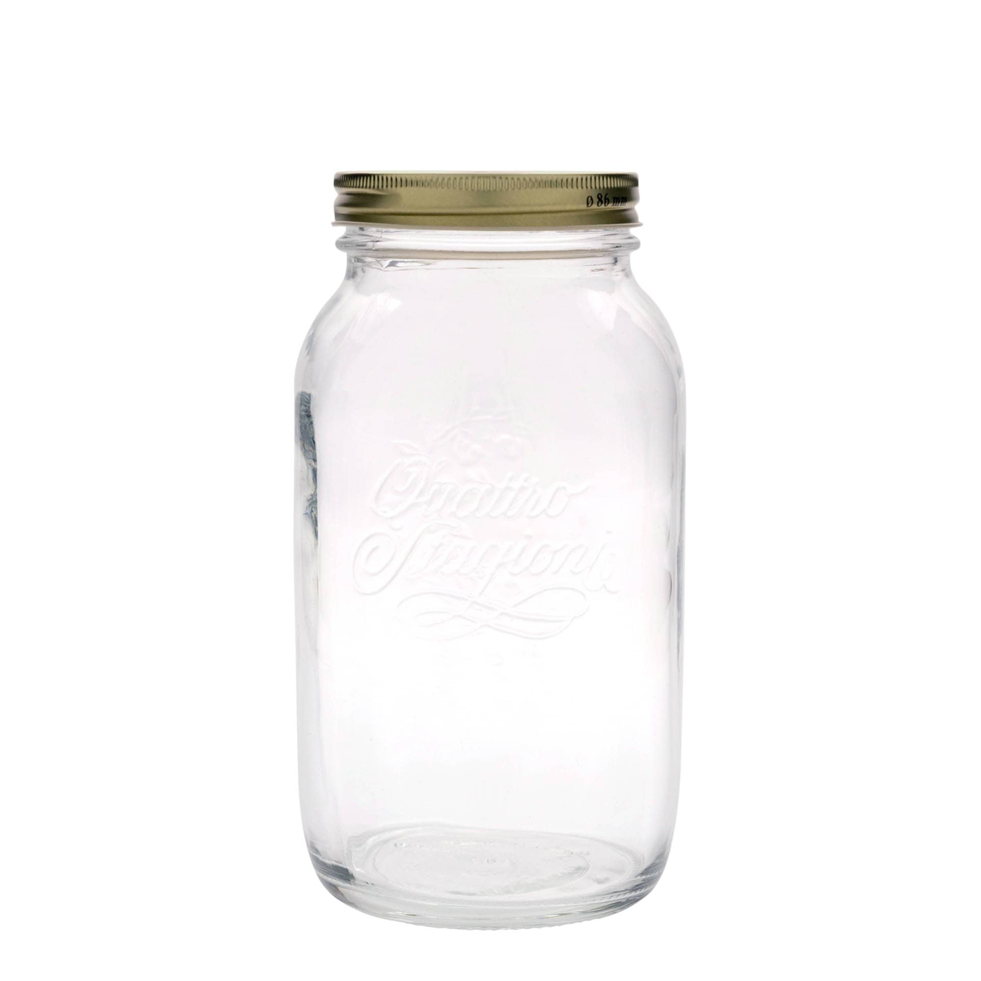 1.500 ml glas 'Quattro Stagioni', åbning: skruelåg 1.500 ml glas 'Quattro Stagioni', åbning: skruelåg