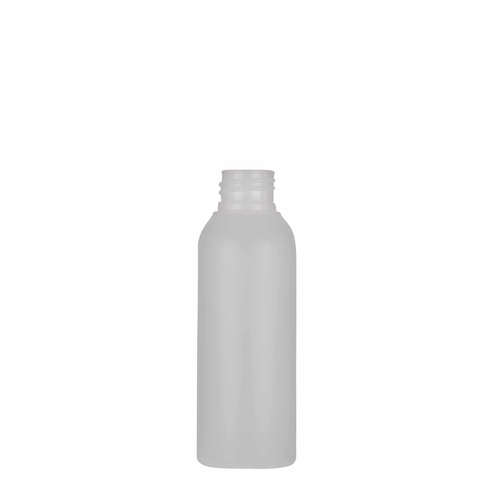 100 ml plastikflaske 'Tuffy', HDPE, natur, tud: 24/410