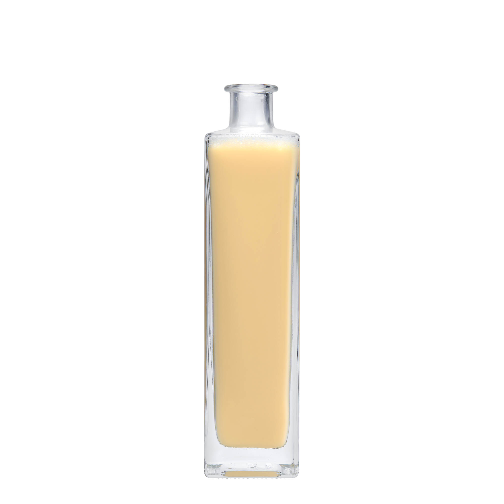 500 ml glasflaske 'Rafaello', firkantet, åbning: prop