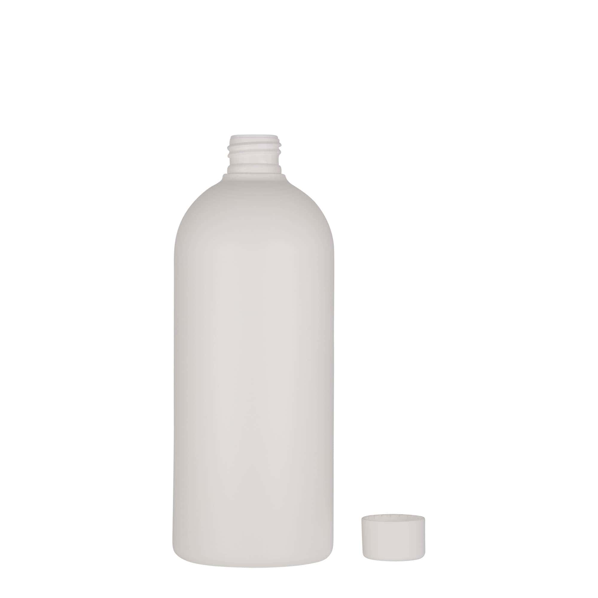 500 ml plastflaske 'Tuffy', HDPE, hvid, munding: 24/410
