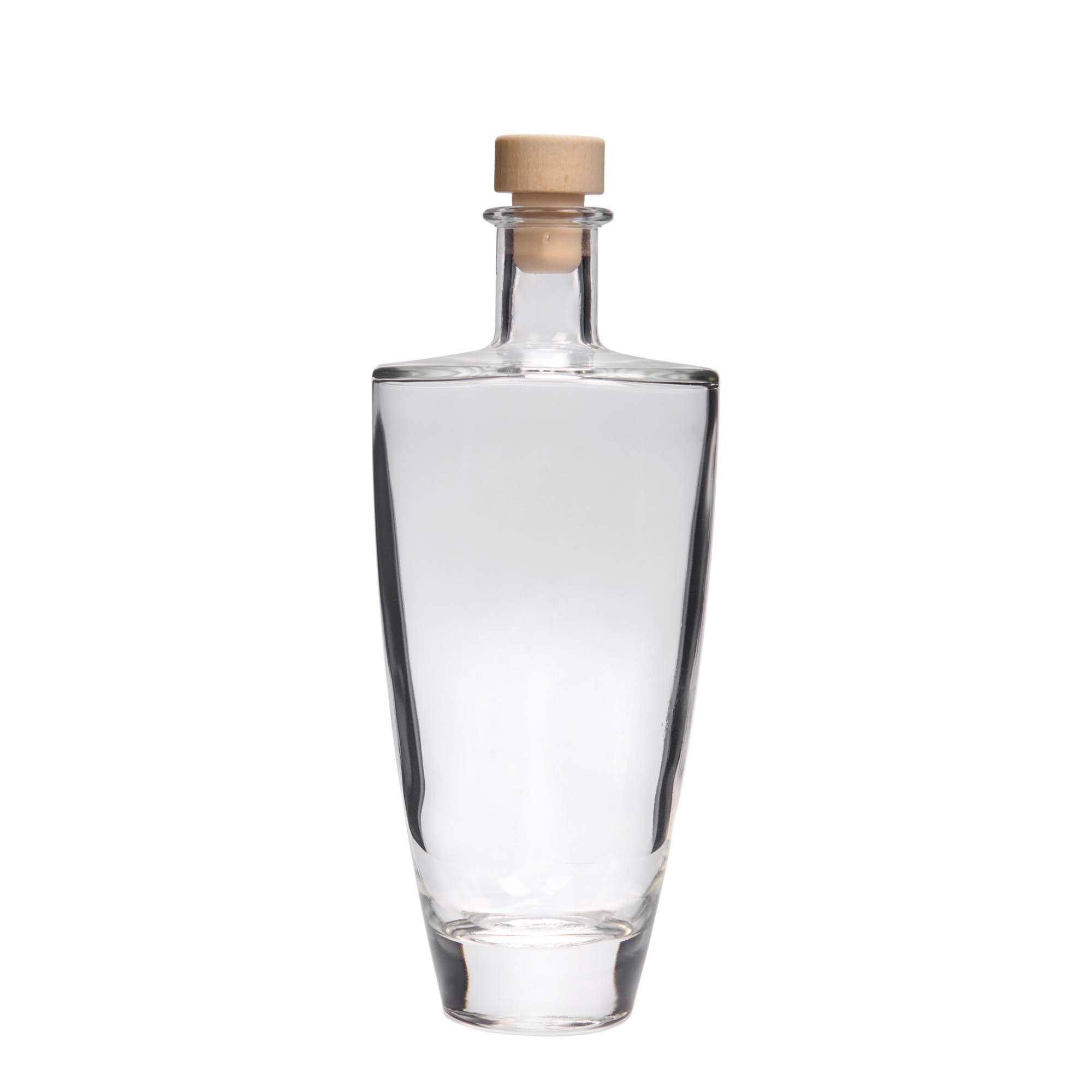 500 ml glasflaske 'Vanessa', oval, åbning: kork 500 ml glasflaske 'Vanessa', oval, åbning: kork