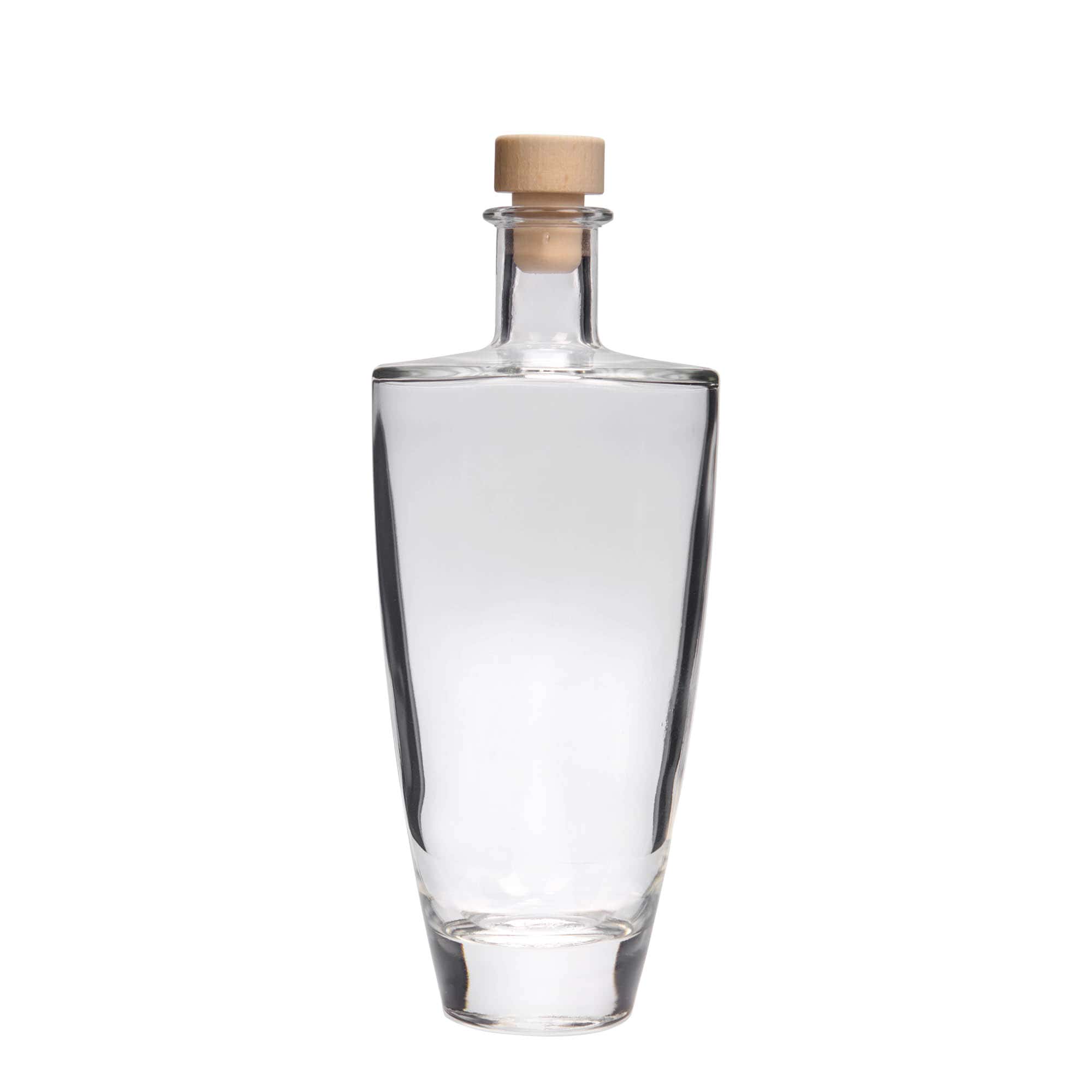 500 ml glasflaske 'Vanessa', oval, åbning: kork