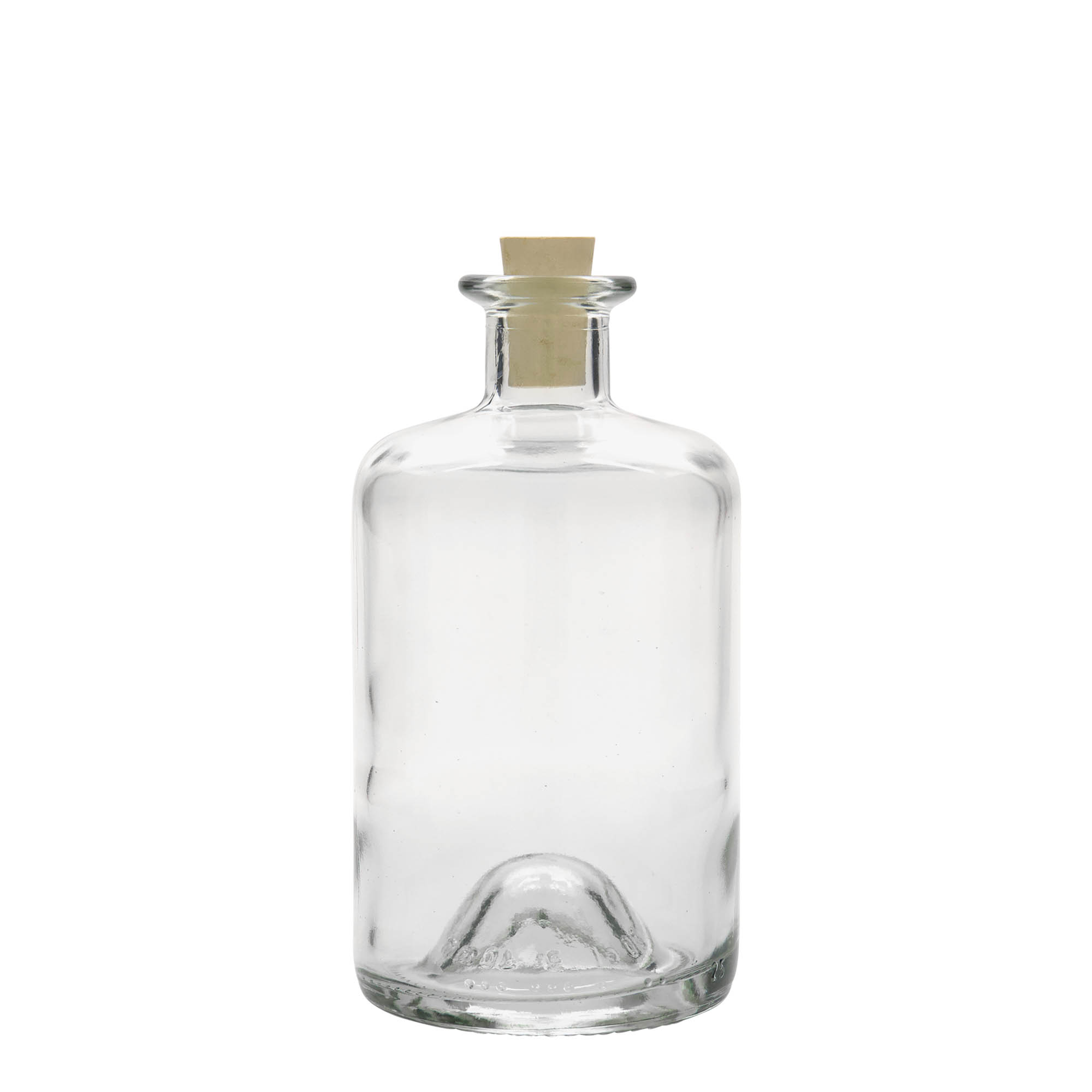 500 ml glasflaske apoteker, åbning: kork 500 ml glasflaske apoteker, åbning: kork