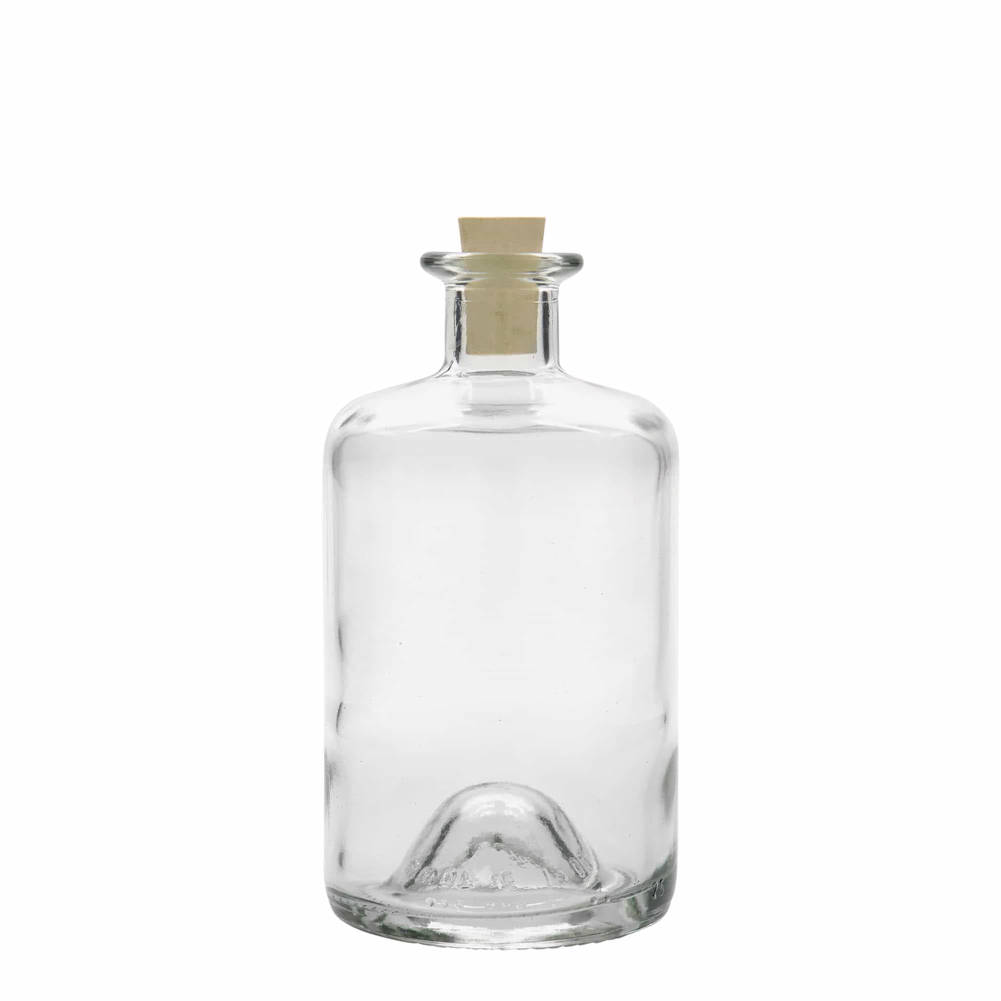 500 ml glasflaske apoteker, åbning: kork