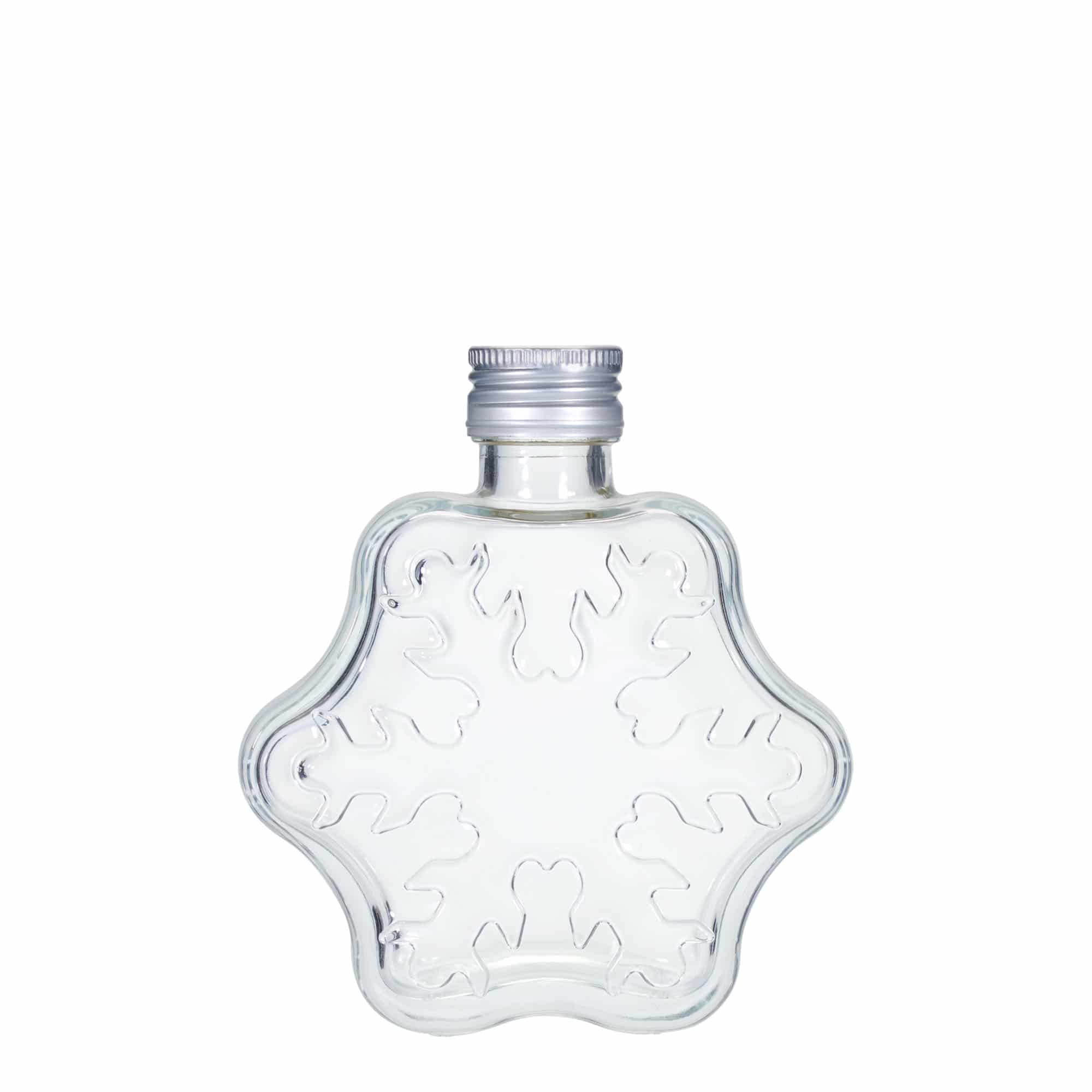200 ml glasflaske 'Snefnug', åbning: PP 28