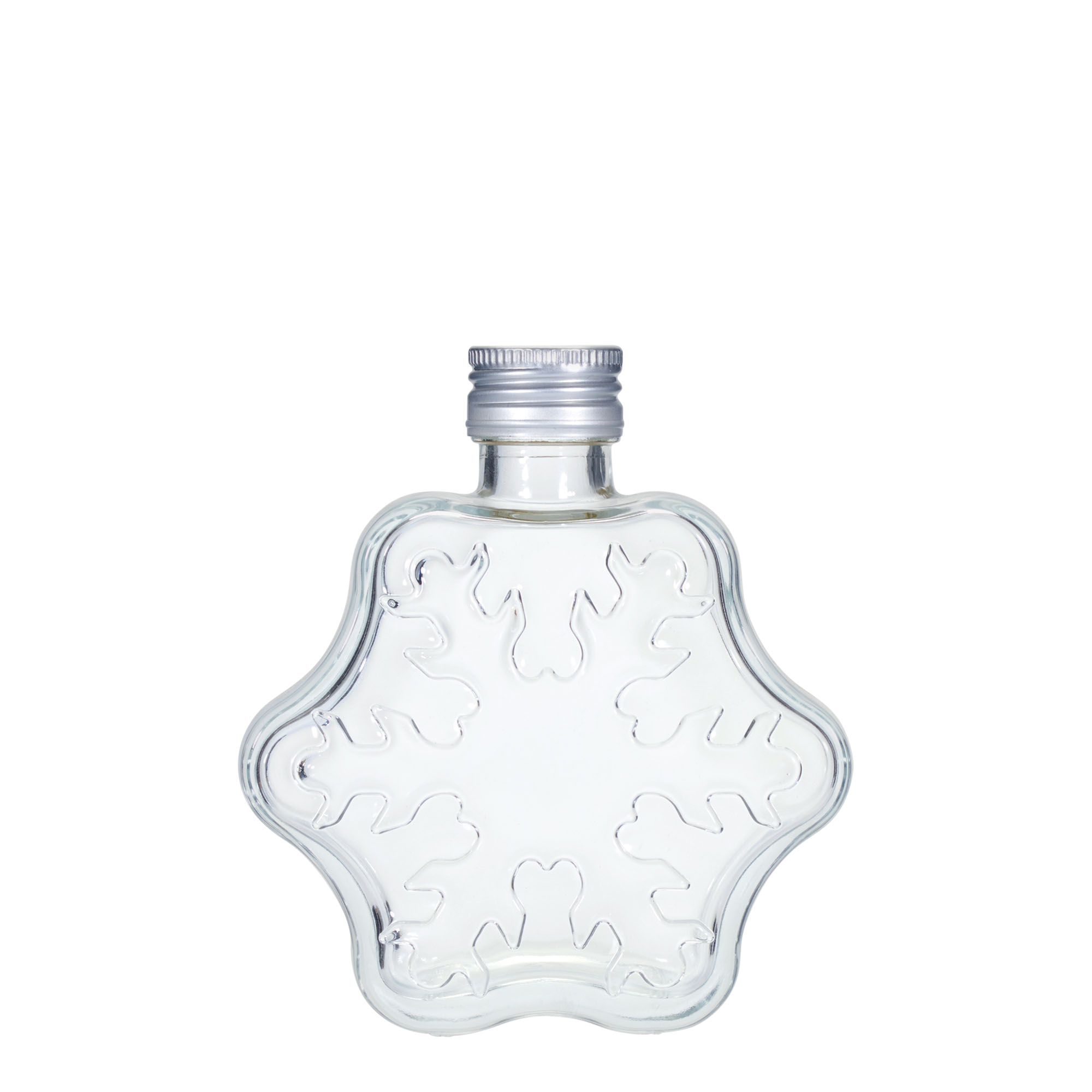 200 ml glasflaske 'Snefnug', åbning: PP 28