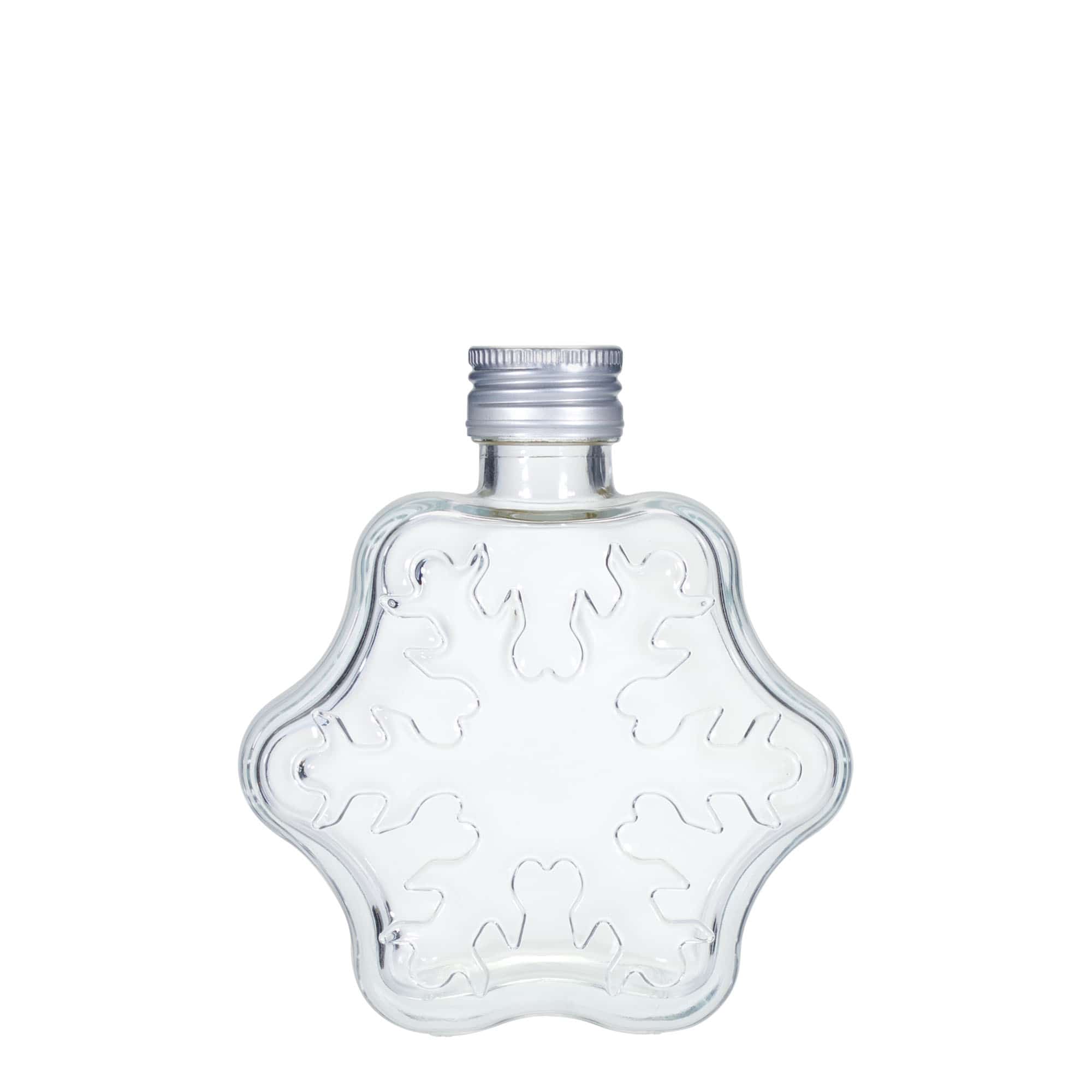 200 ml glasflaske 'Snefnug', åbning: PP 28