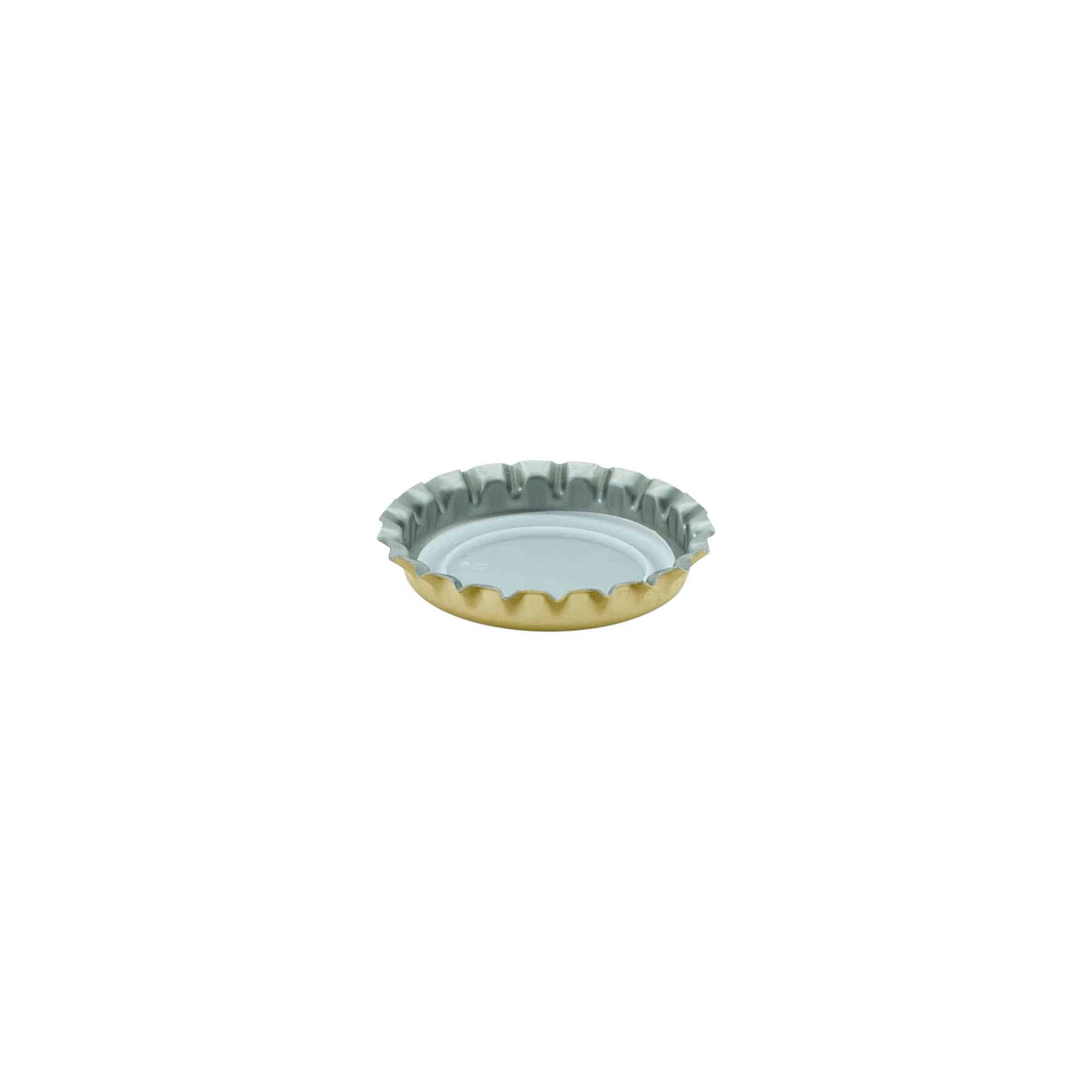 Kronekapsel 26 mm, metal, guld