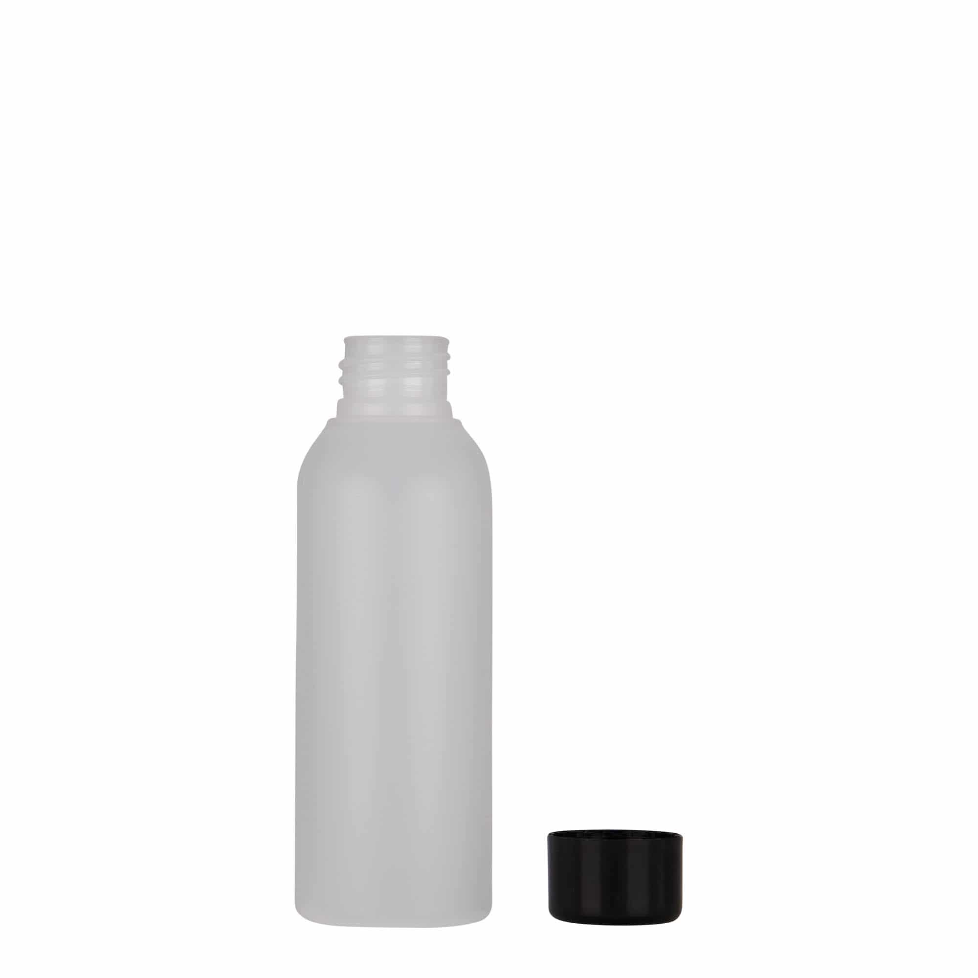 100 ml plastflaske 'Tuffy', HDPE, natur, åbning: GPI 24/410