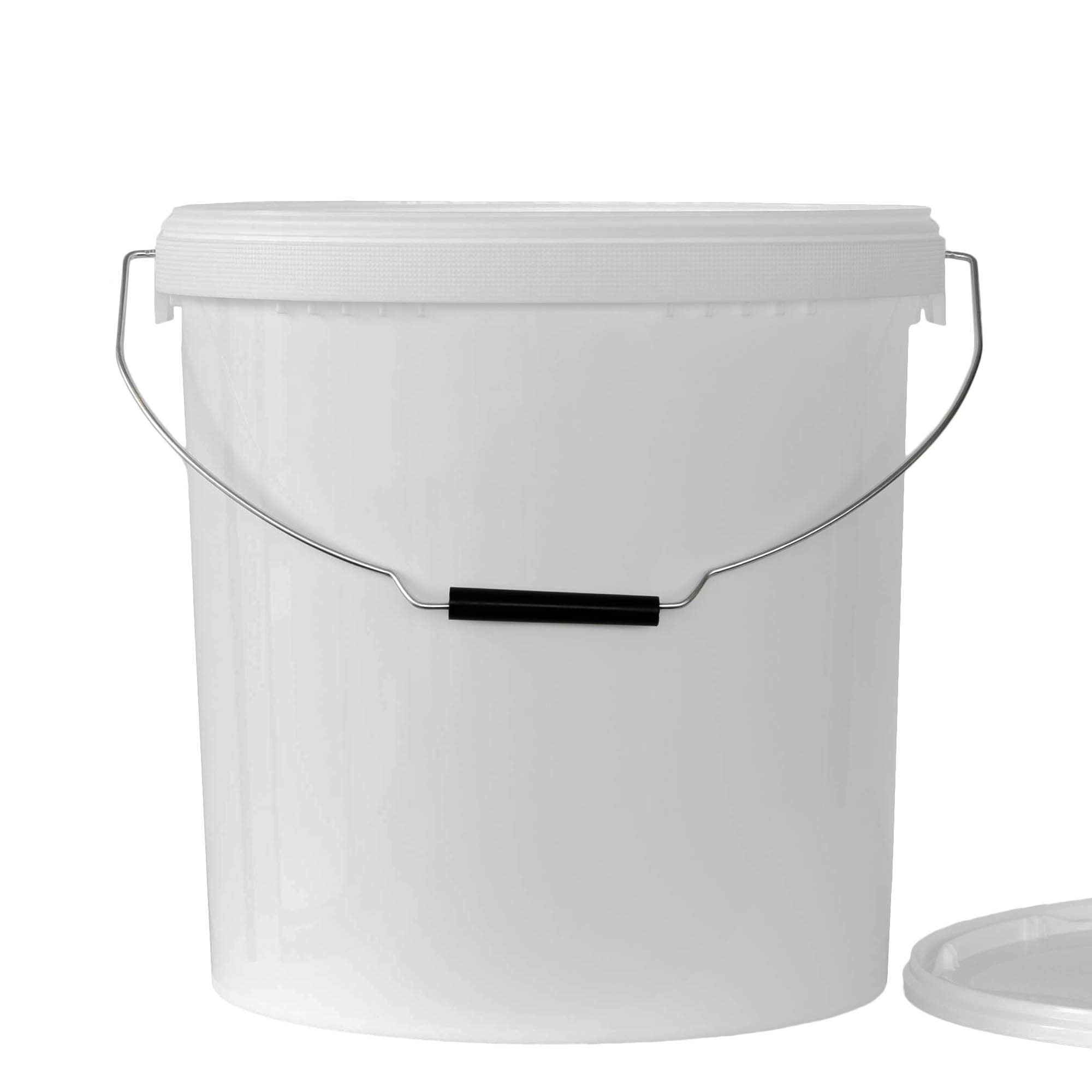 20 l spand, PP-plast, hvid