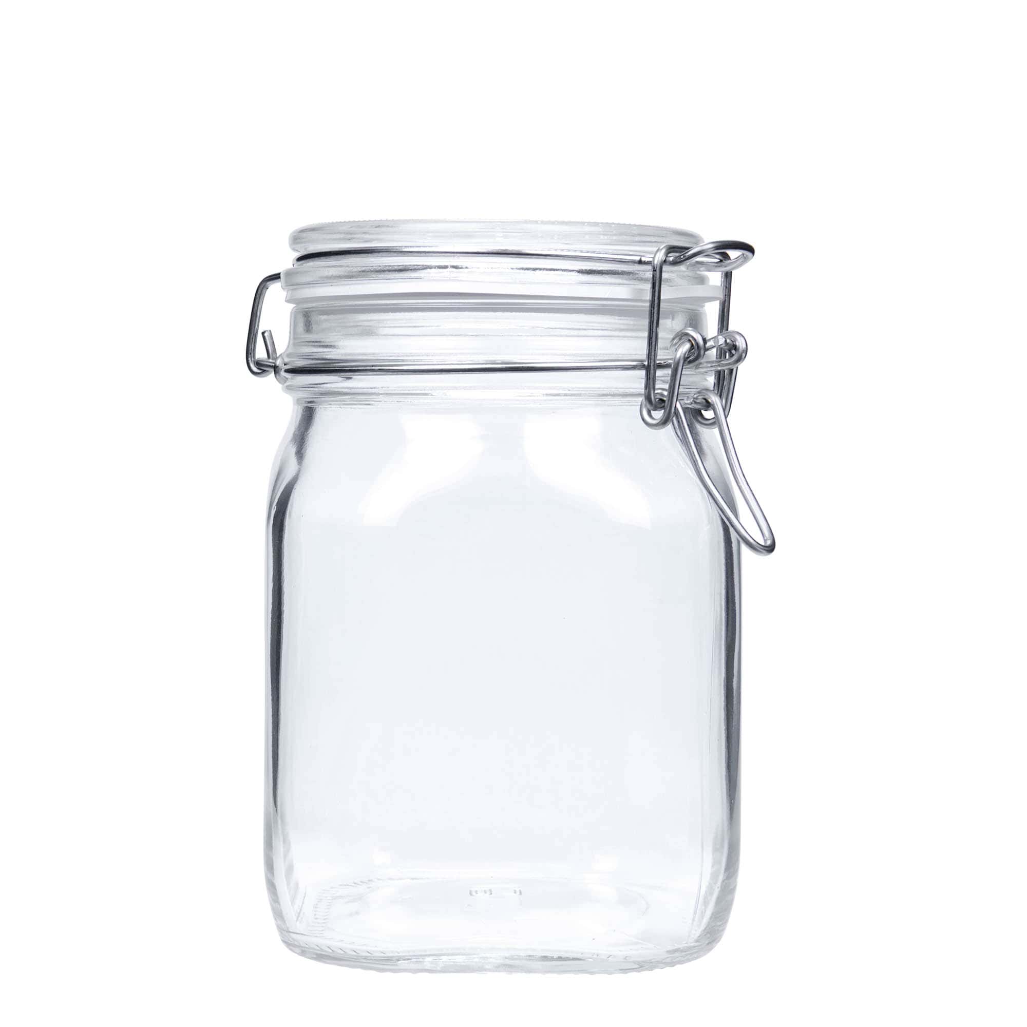 1.000 ml patentglas 'Fido', kvadratisk, åbning: Patentlåg 1.000 ml patentglas 'Fido', kvadratisk, åbning: Patentlåg