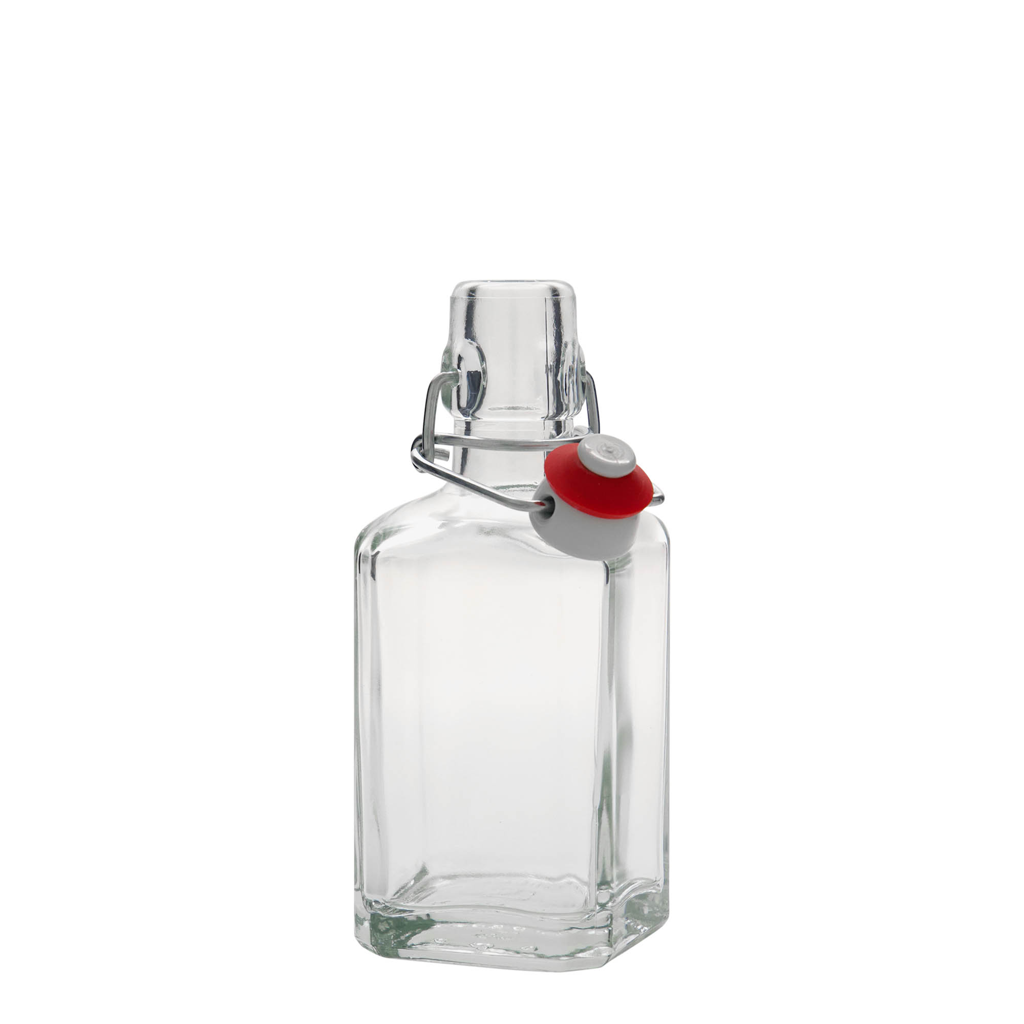 250 ml glasflaske »Rialto«, firkantet, åbning: patentprop