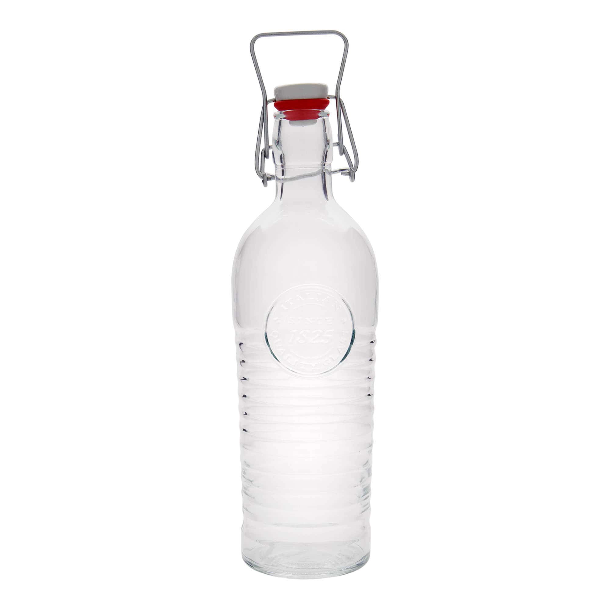 1.200 ml glasflaske »Officina 1825«, åbning: klemme/lukke-mekanisme