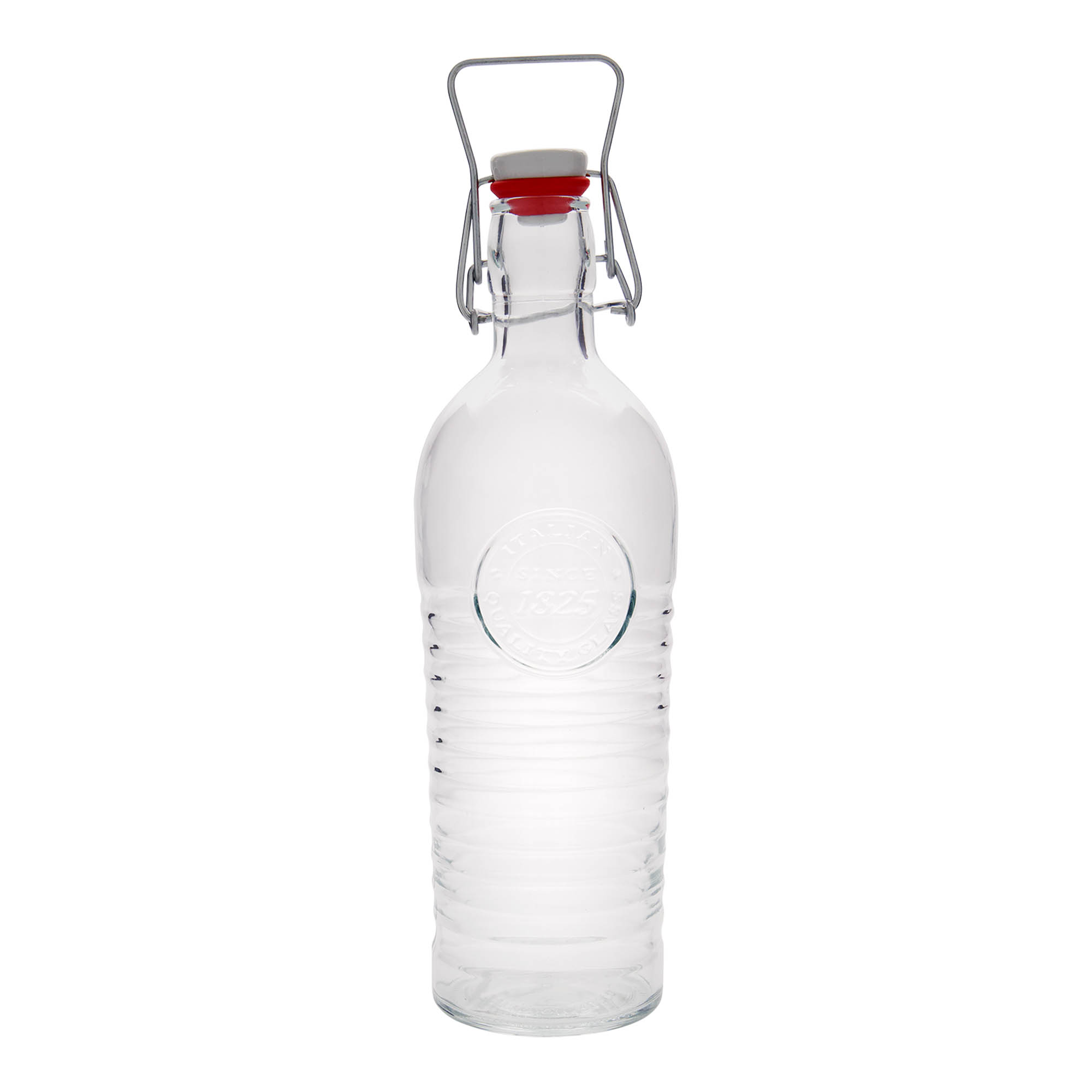 1.200 ml glasflaske »Officina 1825«, åbning: klemme/lukke-mekanisme