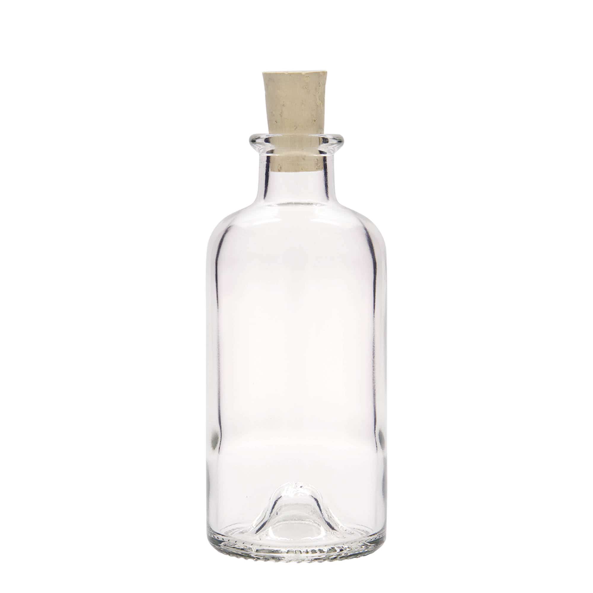 200 ml glasflaske apoteker, åbning: Kork