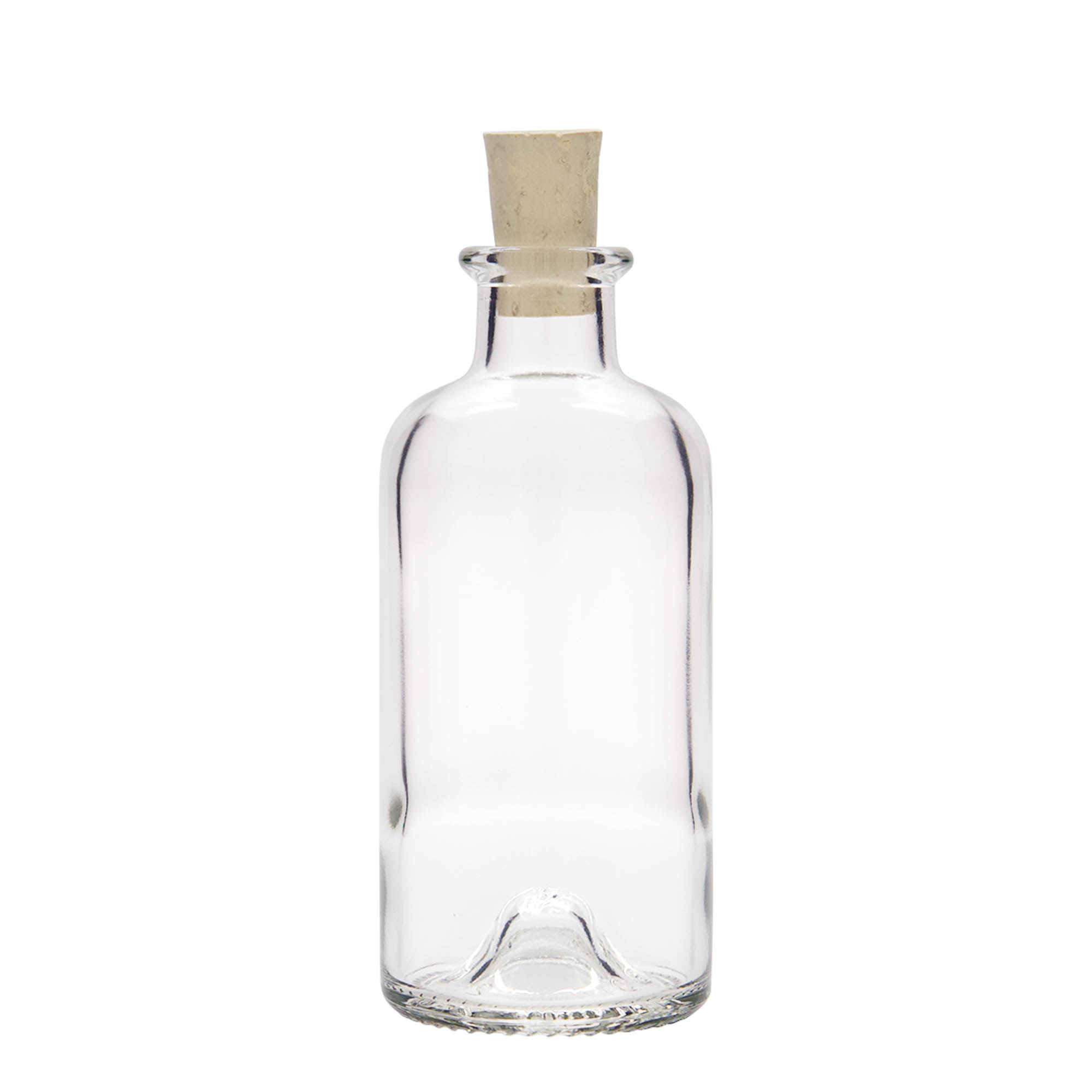 200 ml glasflaske apoteker, åbning: kork 200 ml glasflaske apoteker, åbning: kork