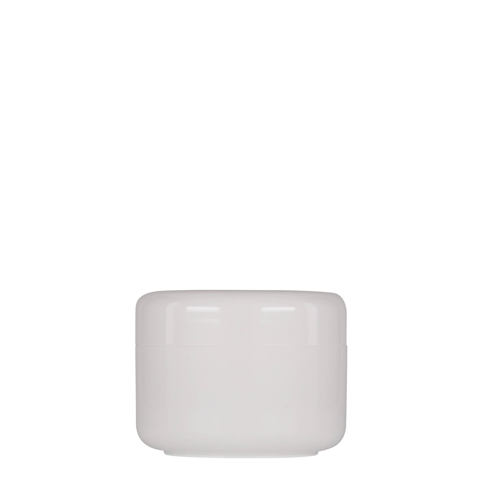 100 ml plastdåse 'Bianca', PP, hvid, åbning: skruelåg 100 ml plastdåse 'Bianca', PP, hvid, åbning: skruelåg