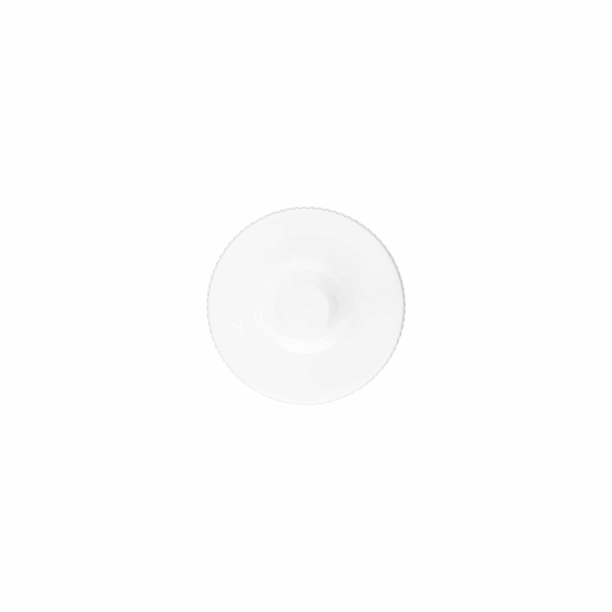 Skruelåg med applikator, PP-plast, hvid, til åbning: 24/410
