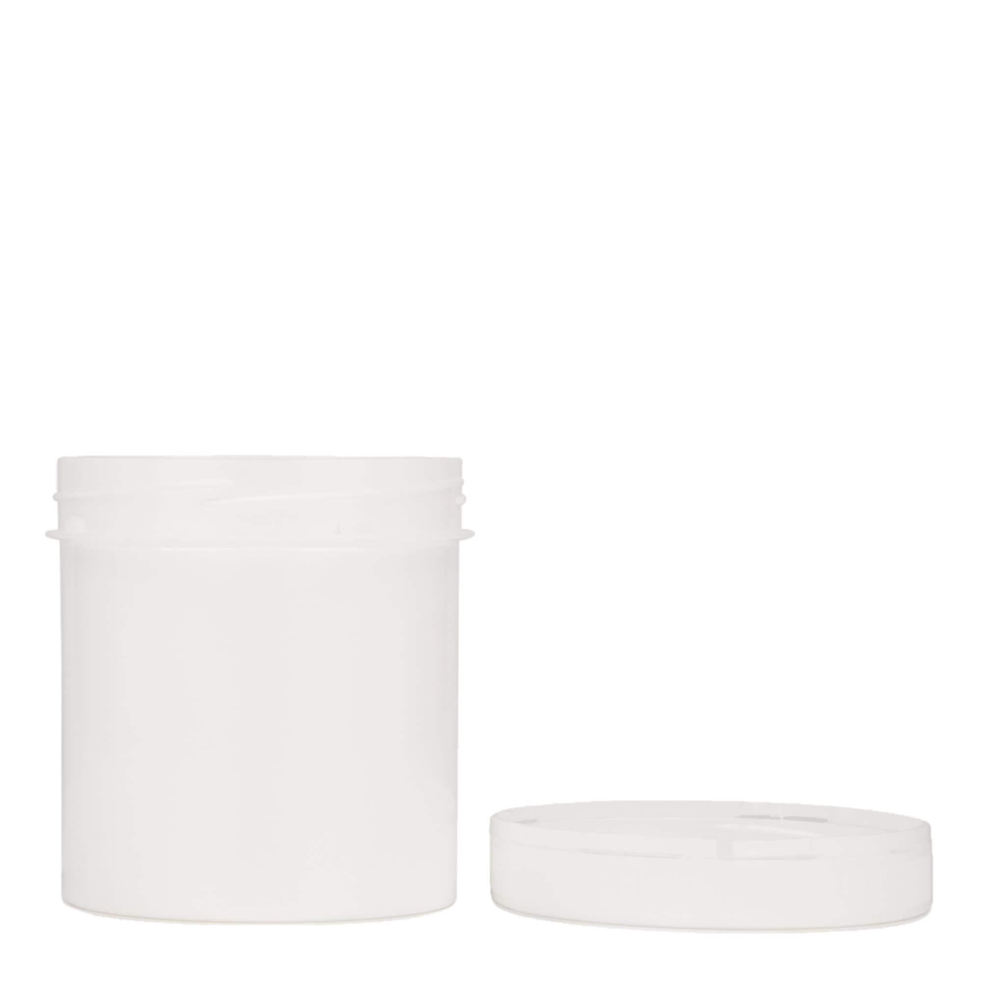 250 ml plastdåse 'Securilock', PP, hvid, åbning: skruelåg