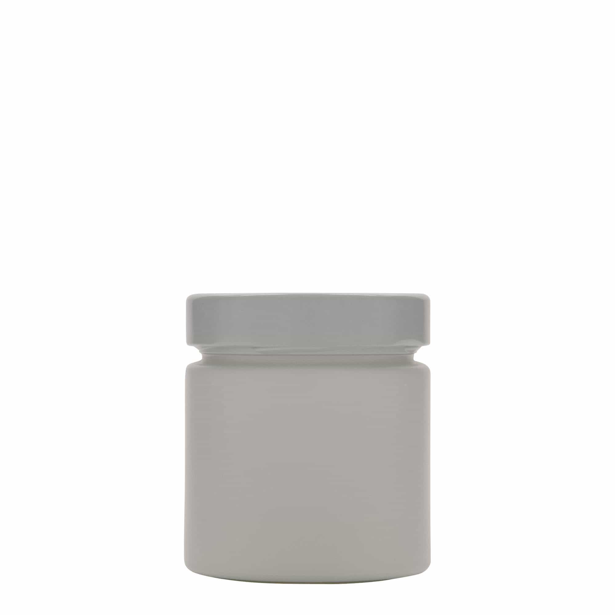 220 ml rundt glas 'Aurora', hvid, åbning: Deep-twist-off (DTO 66)