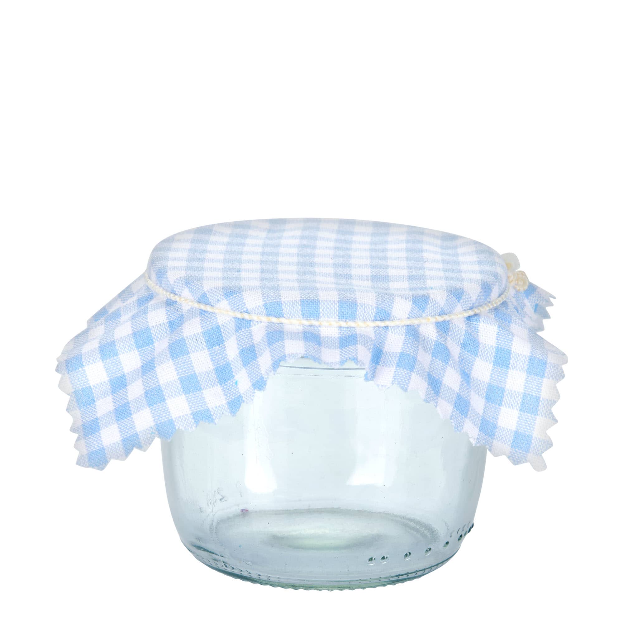 Stofserviet ternet 12x12, kvadratisk, tekstil, lyseblå, åbning: TO38-TO53