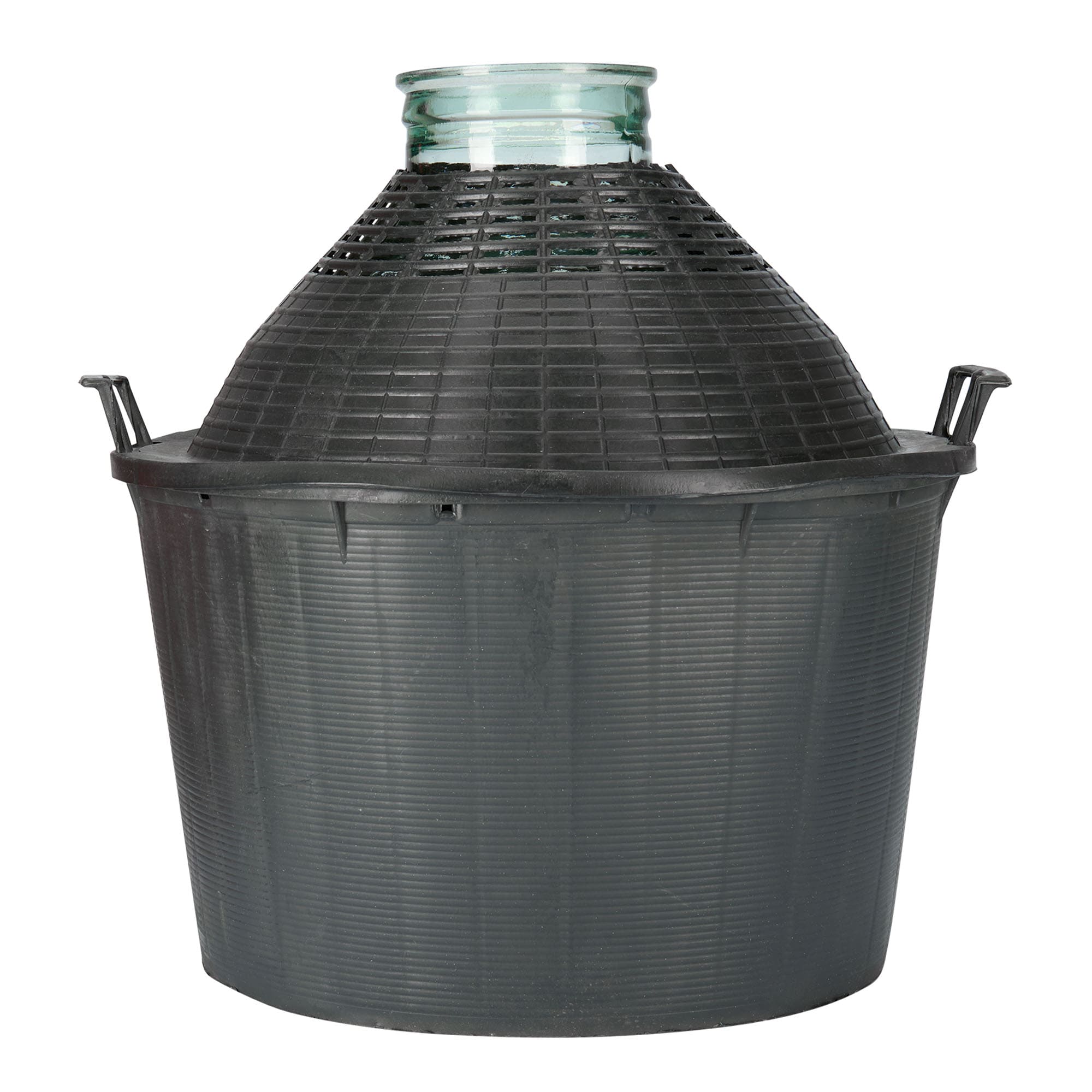 34 l ballonflaske med bred hals, glas, åbning: påsætning af låg