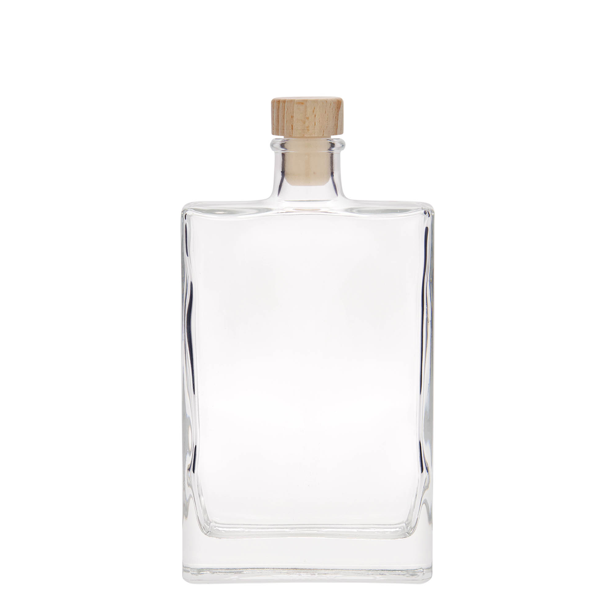 350 ml glasflaske 'Julia', rektangulær, åbning: kork 350 ml glasflaske 'Julia', rektangulær, åbning: kork