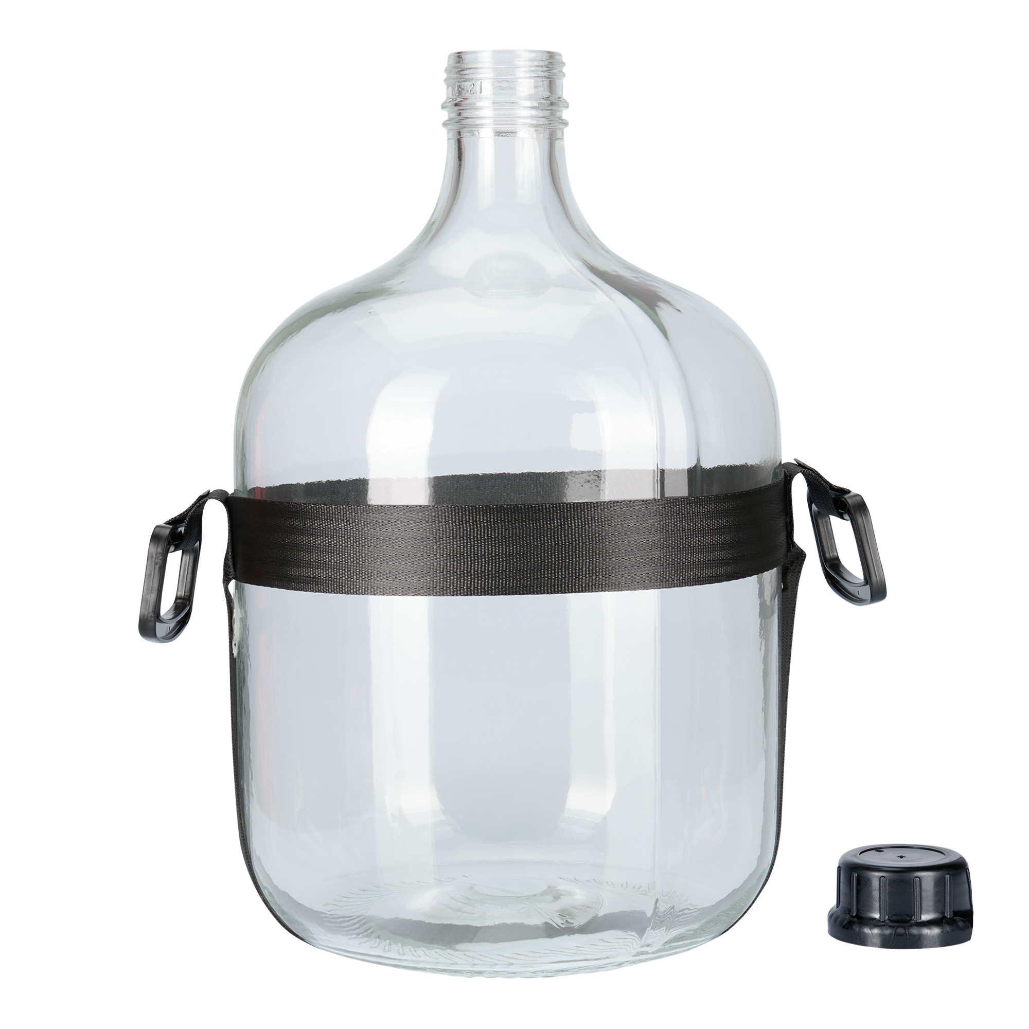25 l ballonflaske high-end, glas, munding: skruelåg
