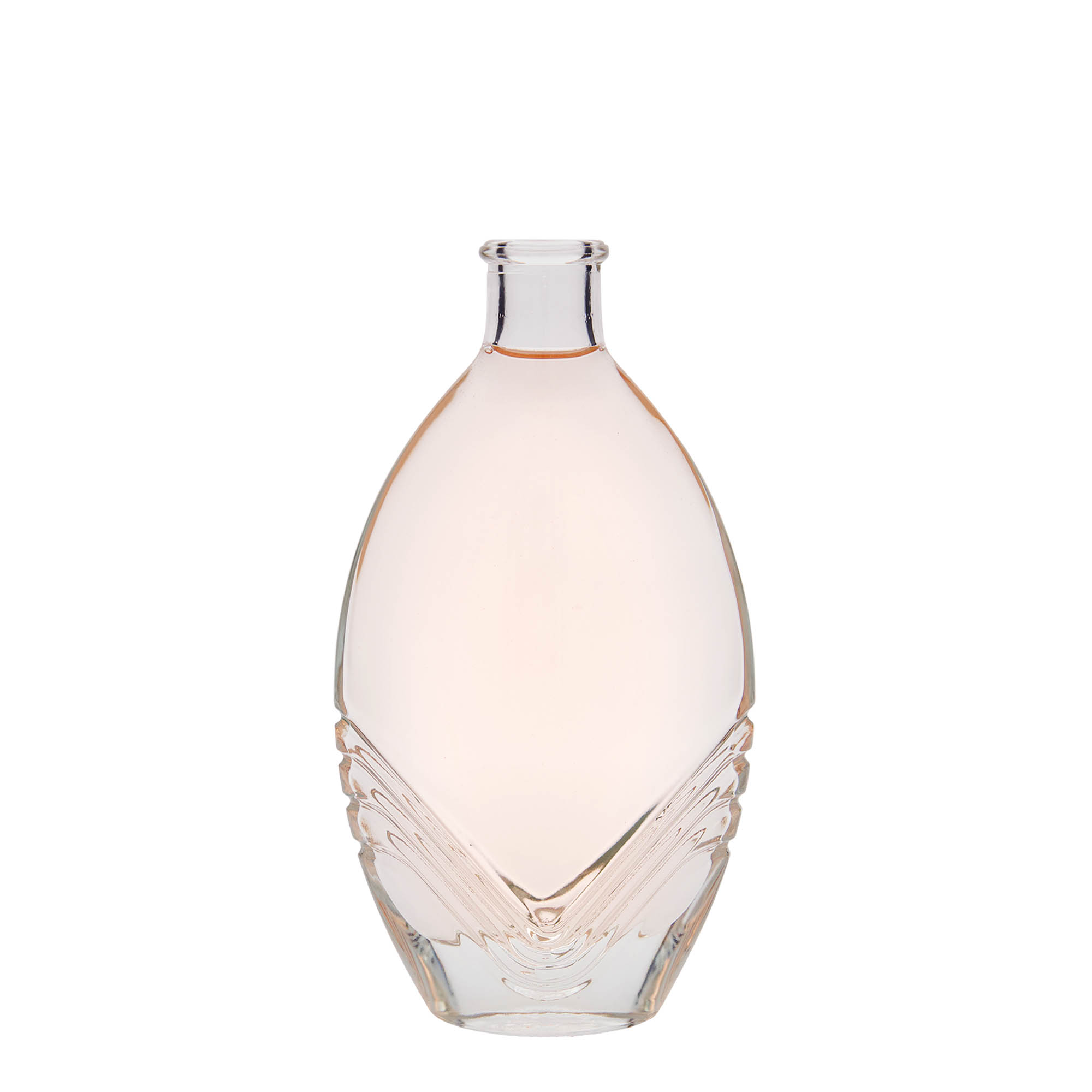 200 ml glasflaske 'Florence', oval, munding: kork