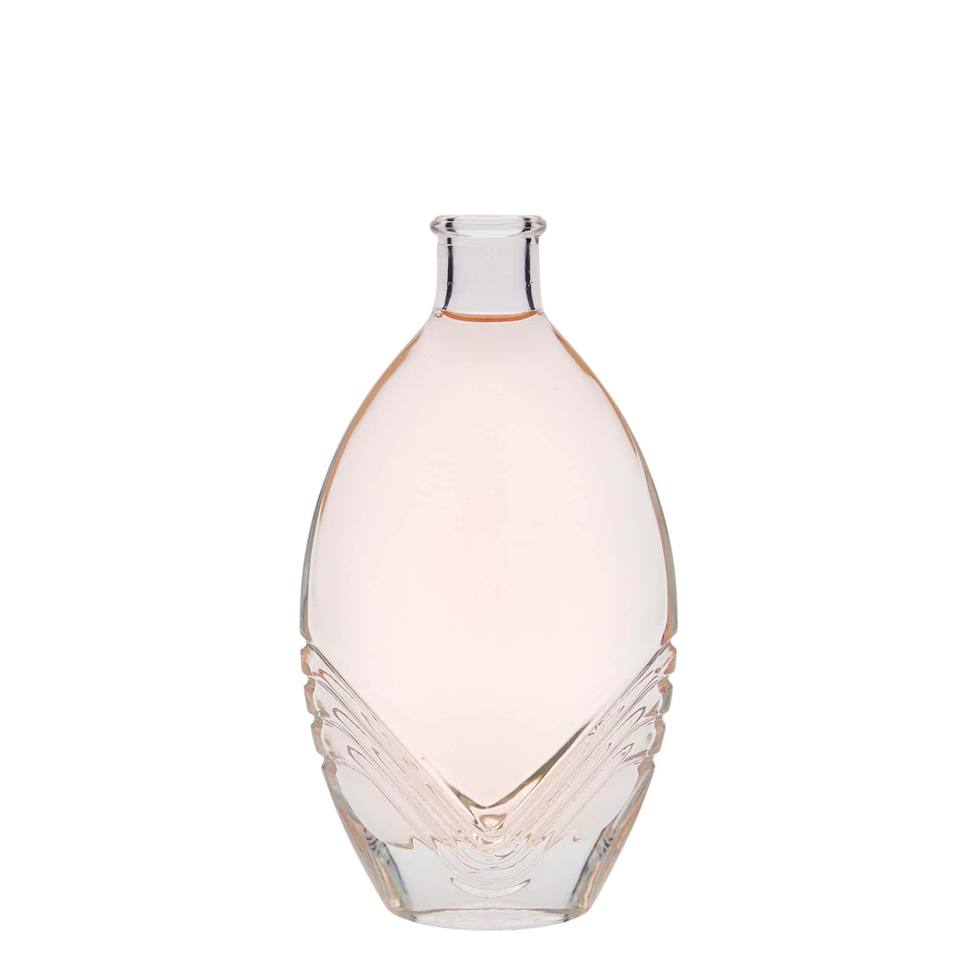 200 ml glasflaske 'Florence', oval, munding: kork 200 ml glasflaske 'Florence', oval, munding: kork
