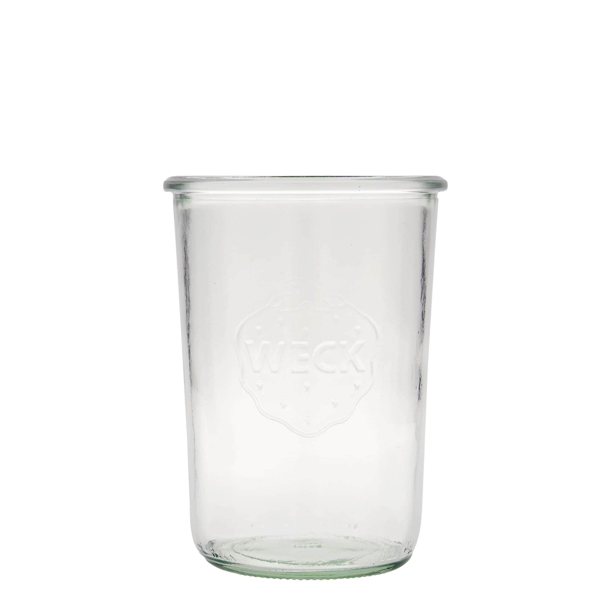 850 ml cylindrisk WECK-sylteglas, åbning: Rund kant