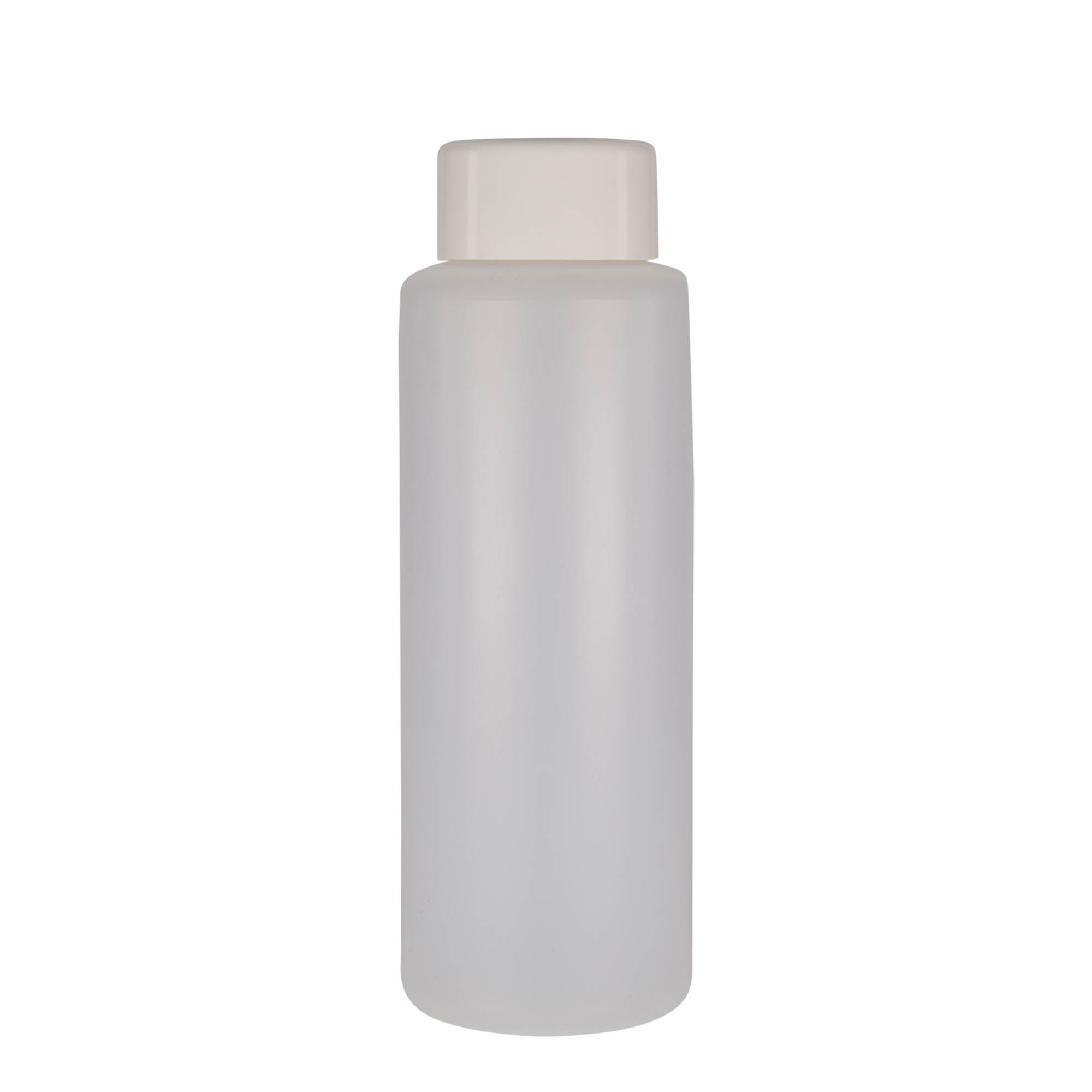 1.000 ml rund flaske, PE-plast, natur, åbning: skruelåg 1.000 ml rund flaske, PE-plast, natur, åbning: skruelåg