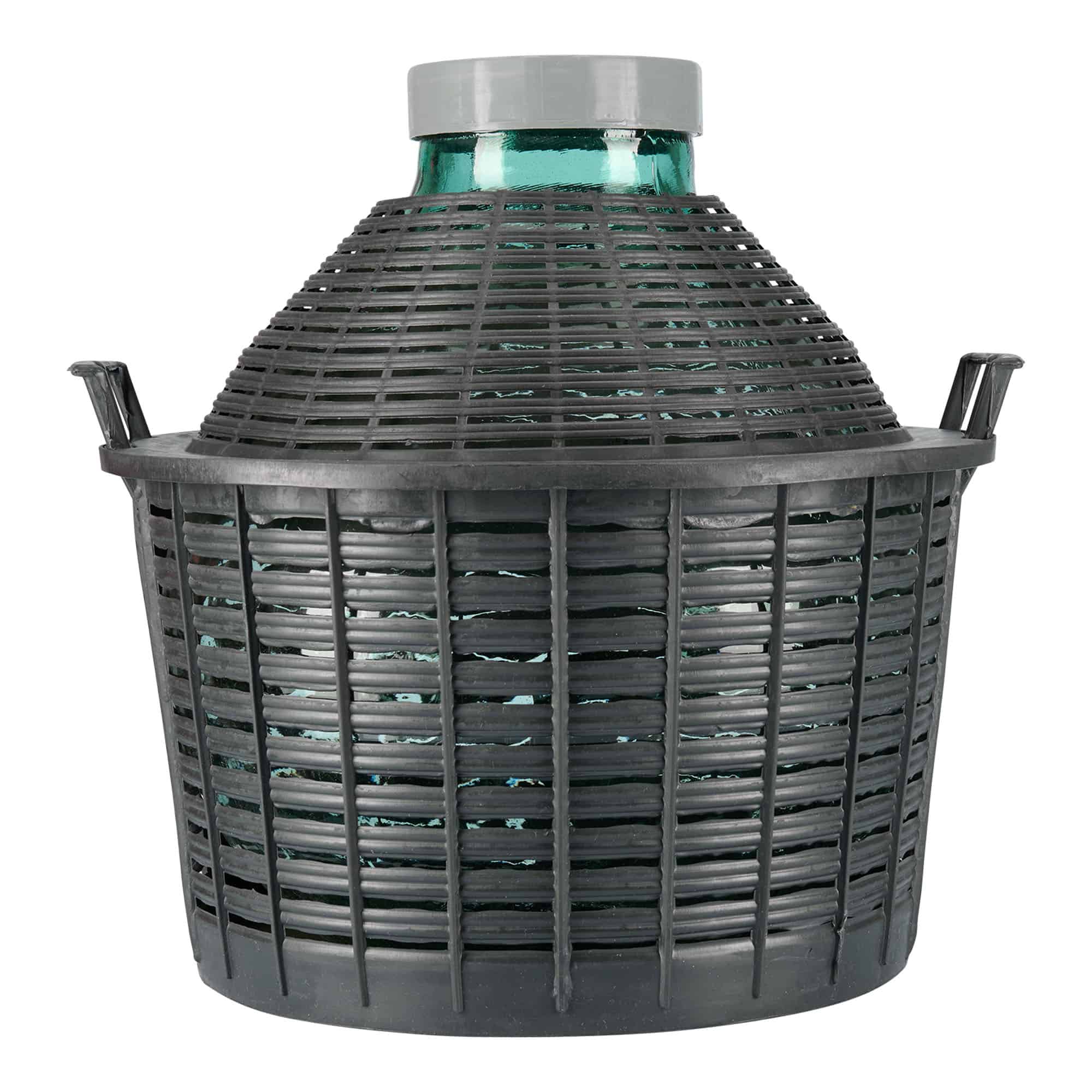 25 l ballonflaske, bredhalset, glas, åbning: Skruelåg