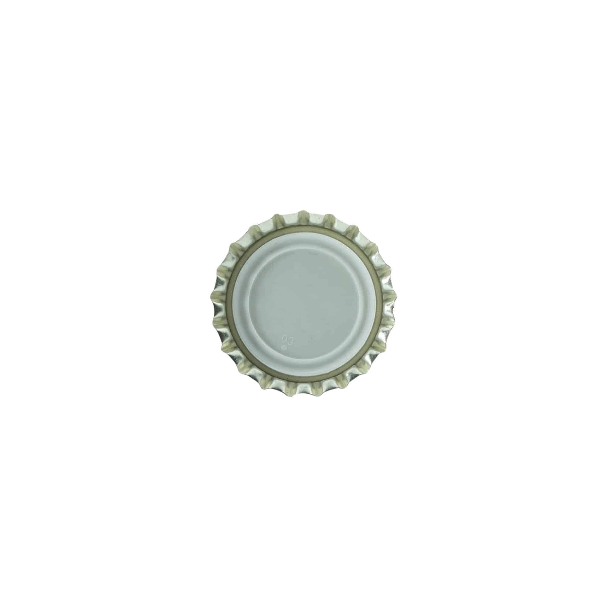 Kronekapsel 26 mm, metal, sort