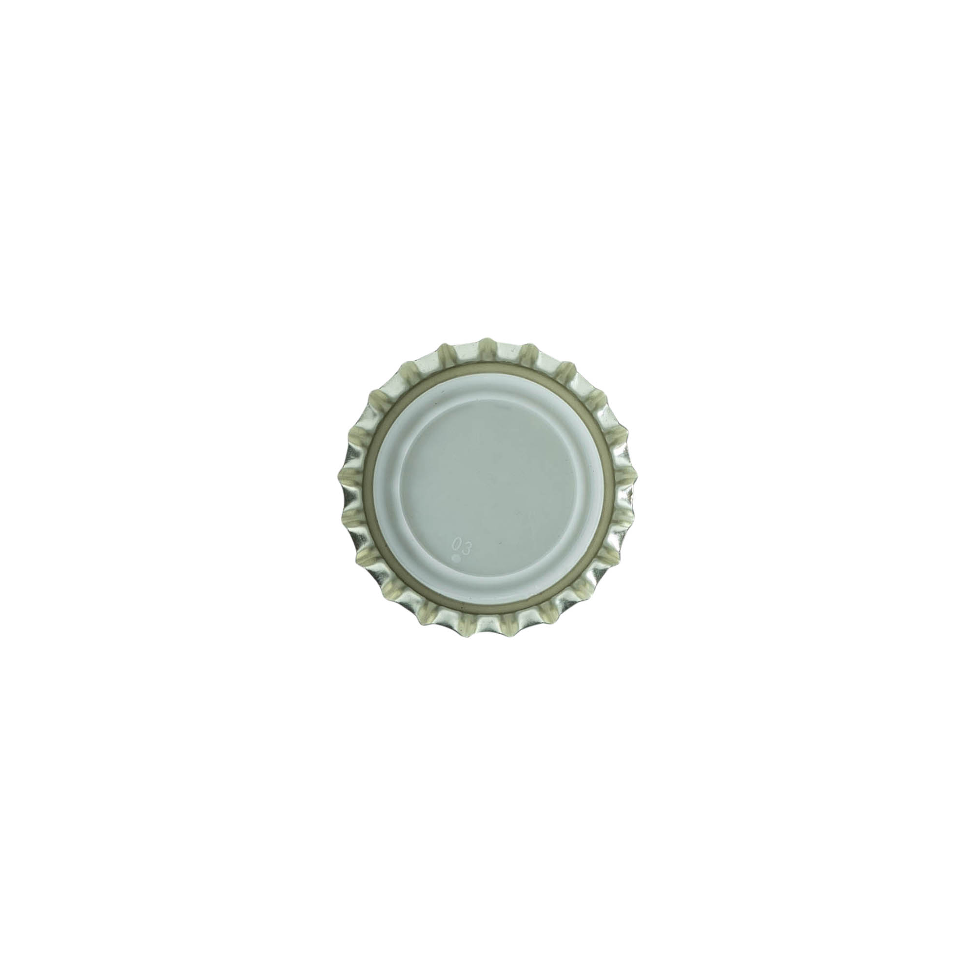 Flaskelåg 26 mm, metal, sort